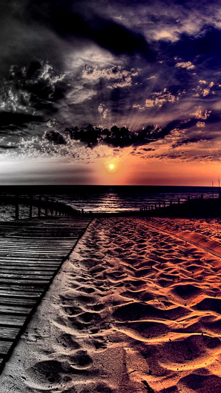 Free Sunset Beach Wallpaper For Your Phone