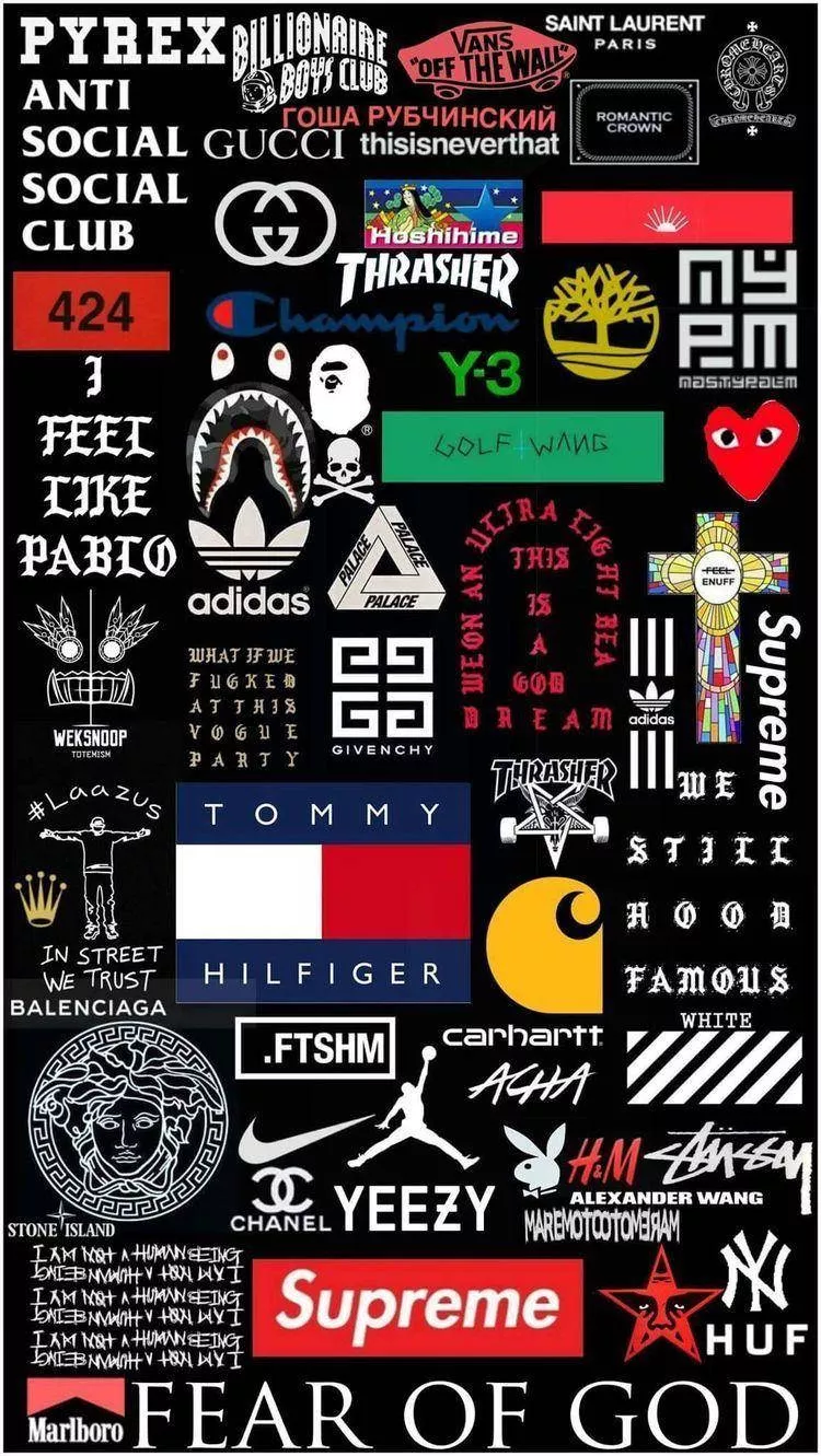 Download Hypebeast Brands Wallpaper
