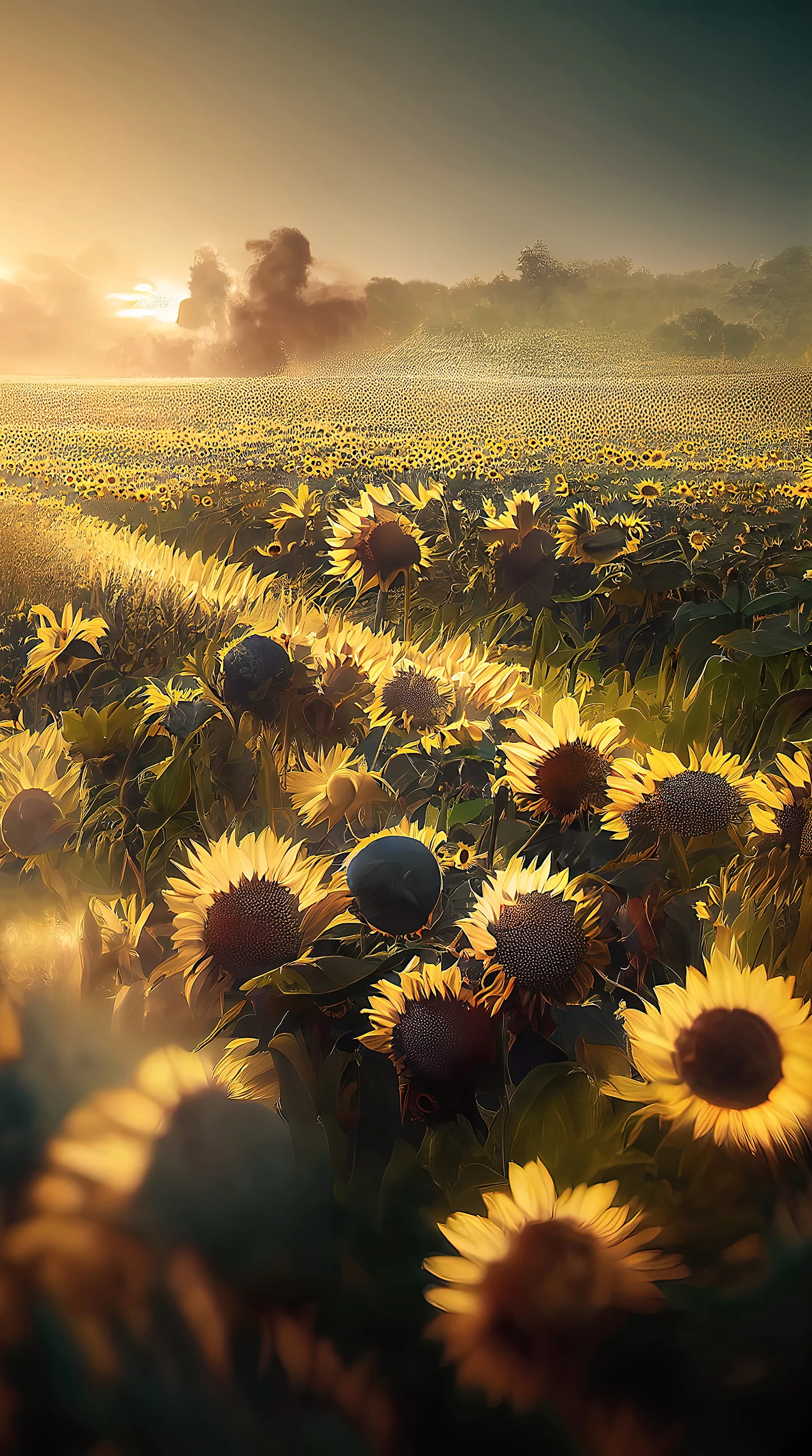 Sunflowers Wallpaper Brokers Australia