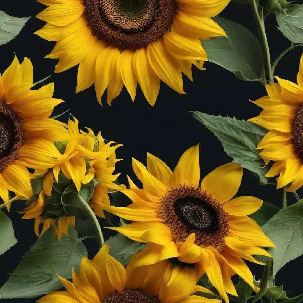 Sunflower Background Wallpaper