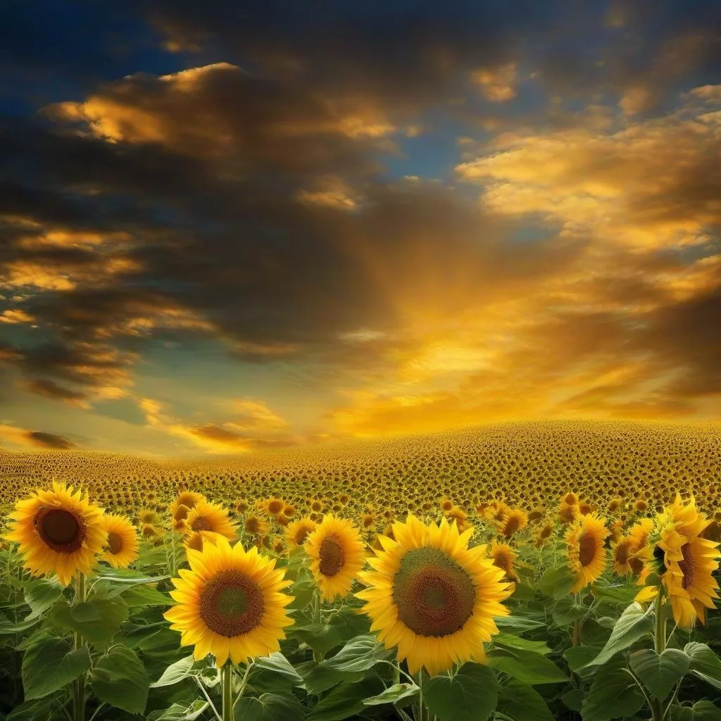 Sunflower Background Wallpaper