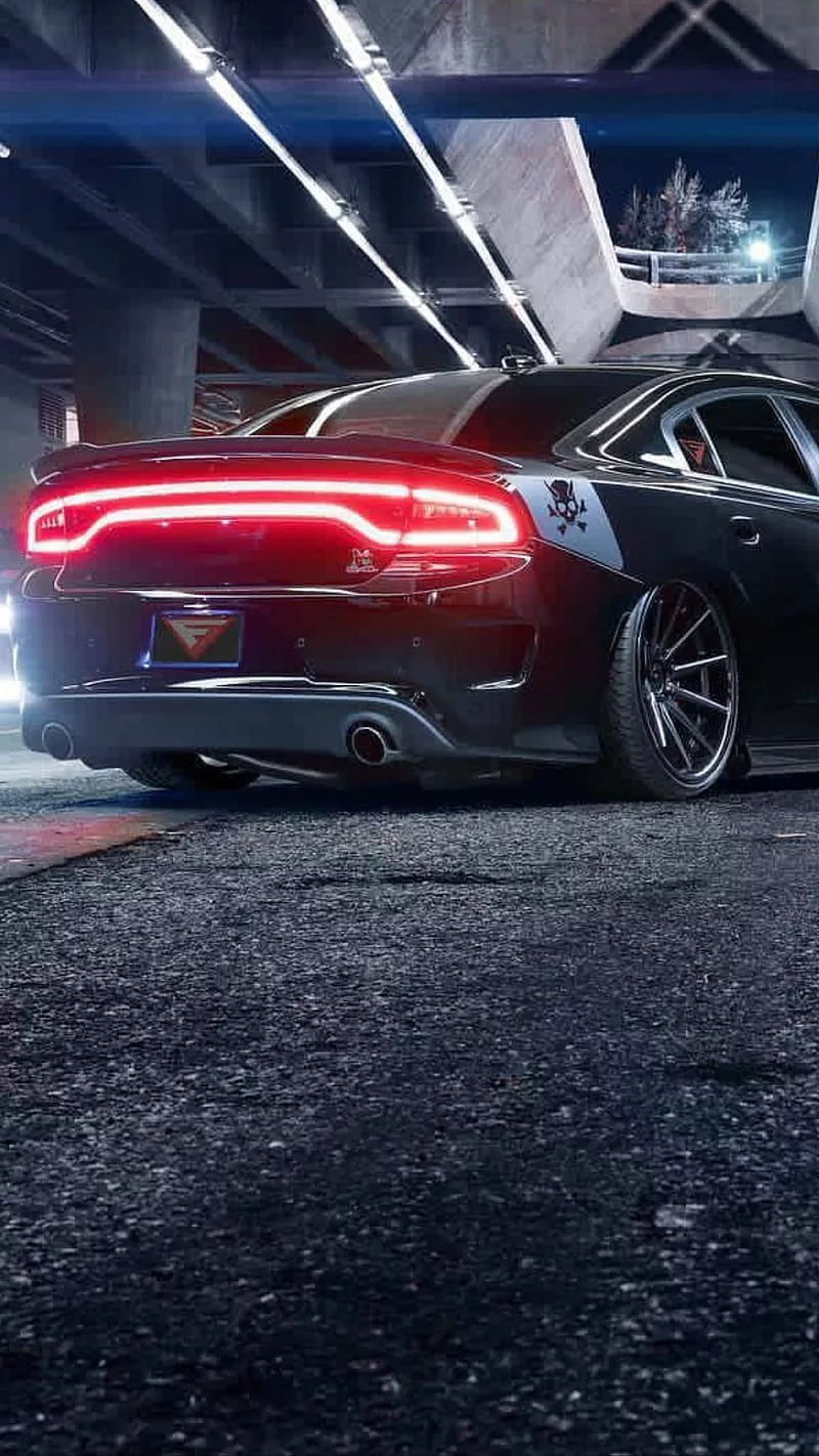 Dodge charger, 2018, back, carros