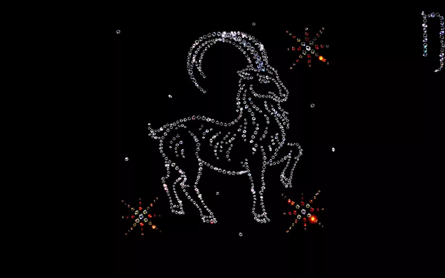 Capricorn Zodiac Sign in Vibrant Colors