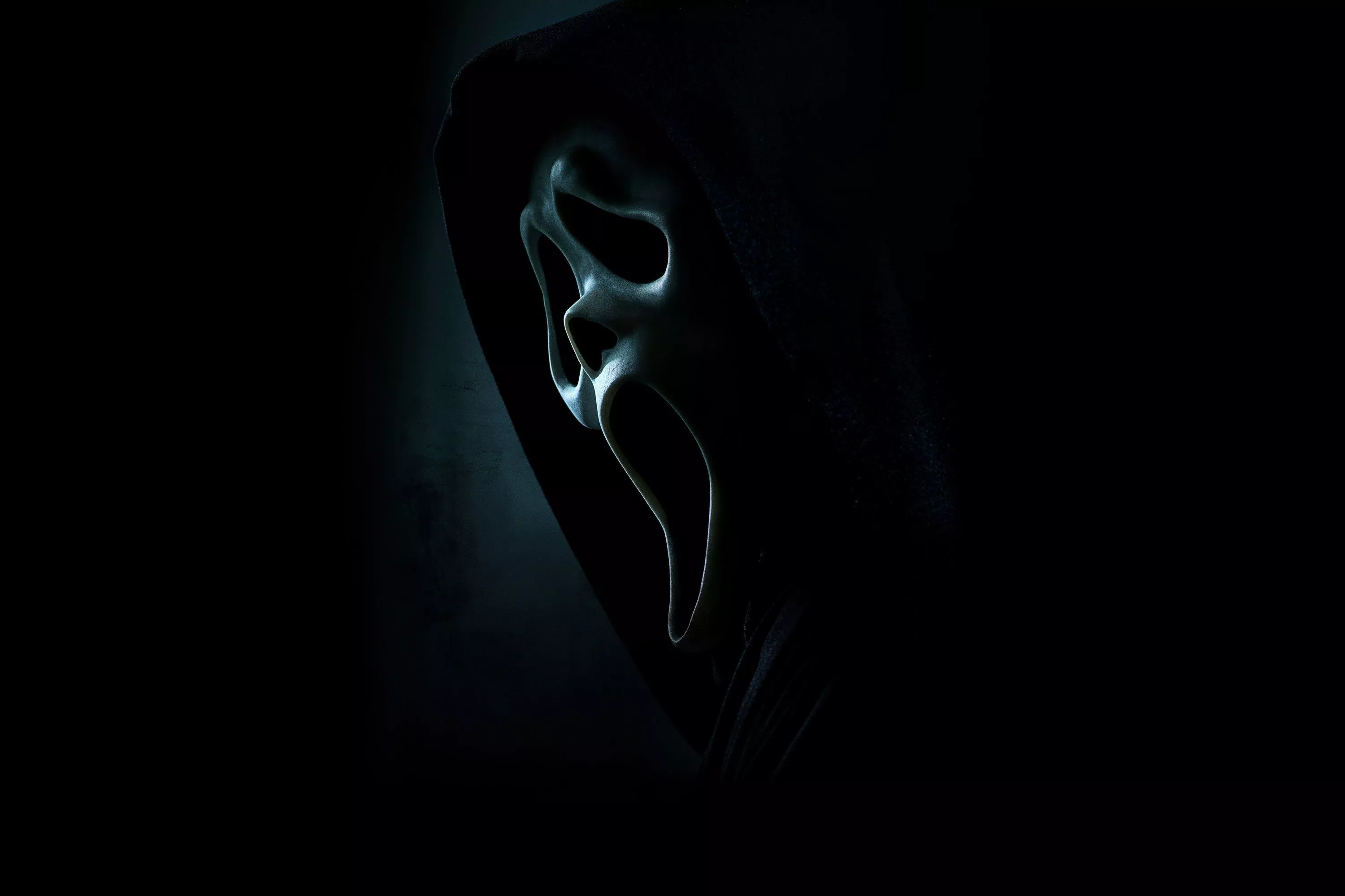 Wallpaper figure, mask, hood, black