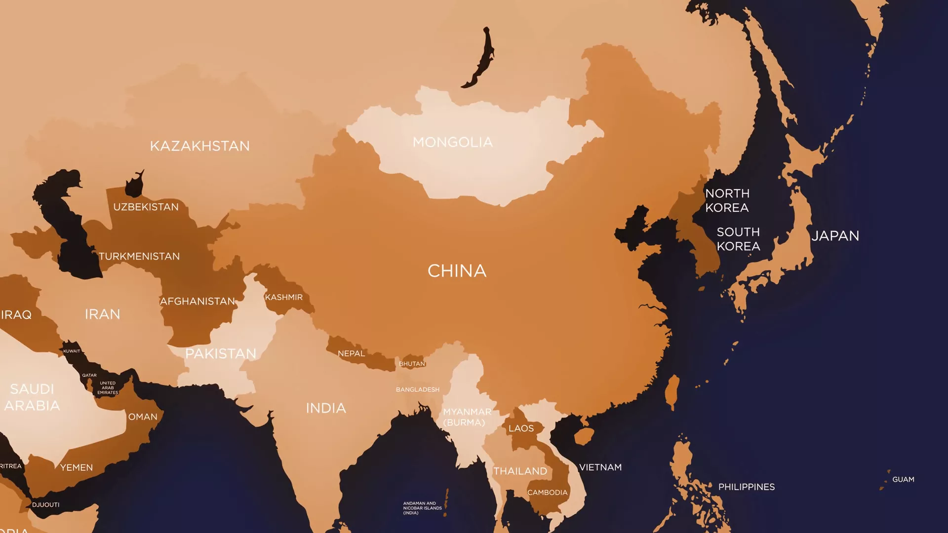 China Map Stock Footage: Royalty Free