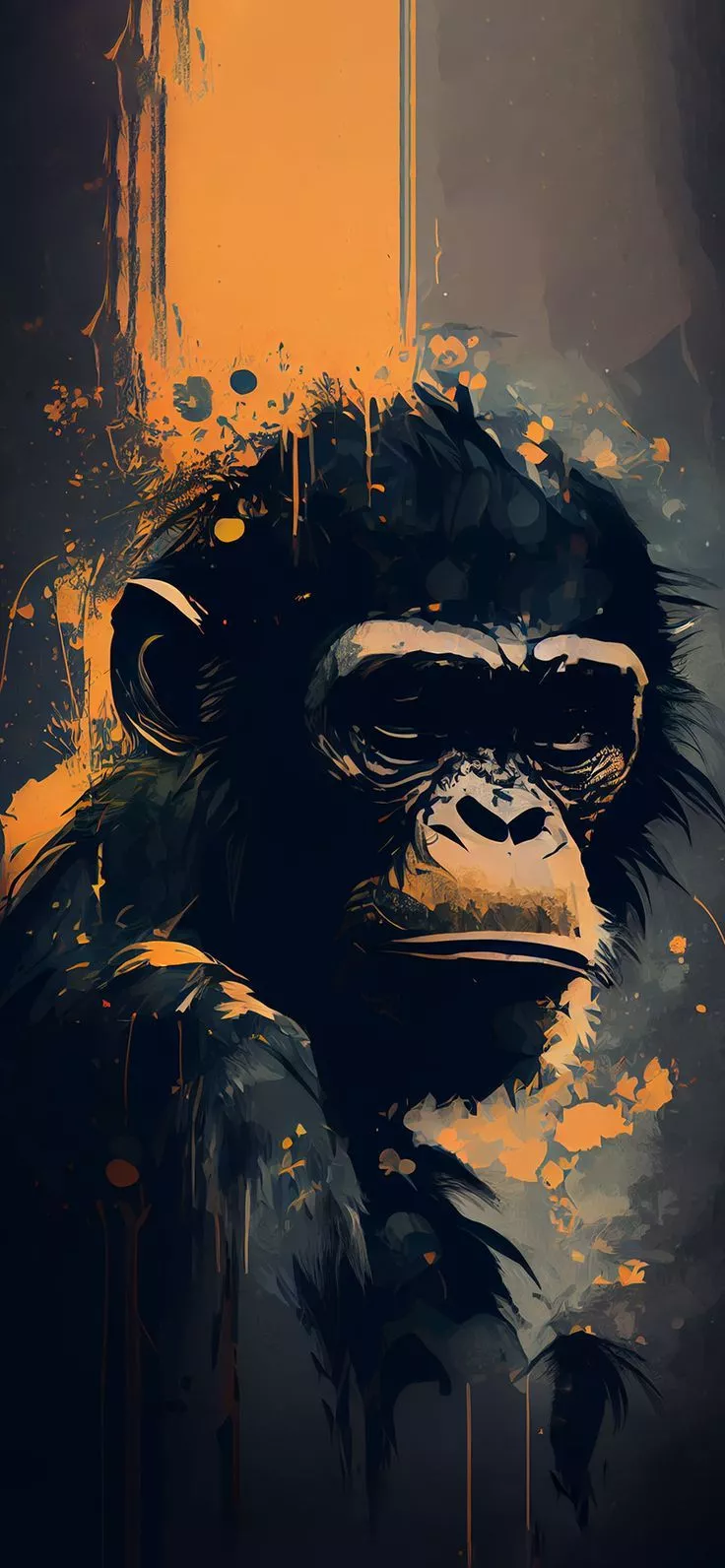 Monkey Dark Art Wallpaper Aesthetic Wallpaper iPhone. iPhone art, Aesthetic art, Art wallpaper