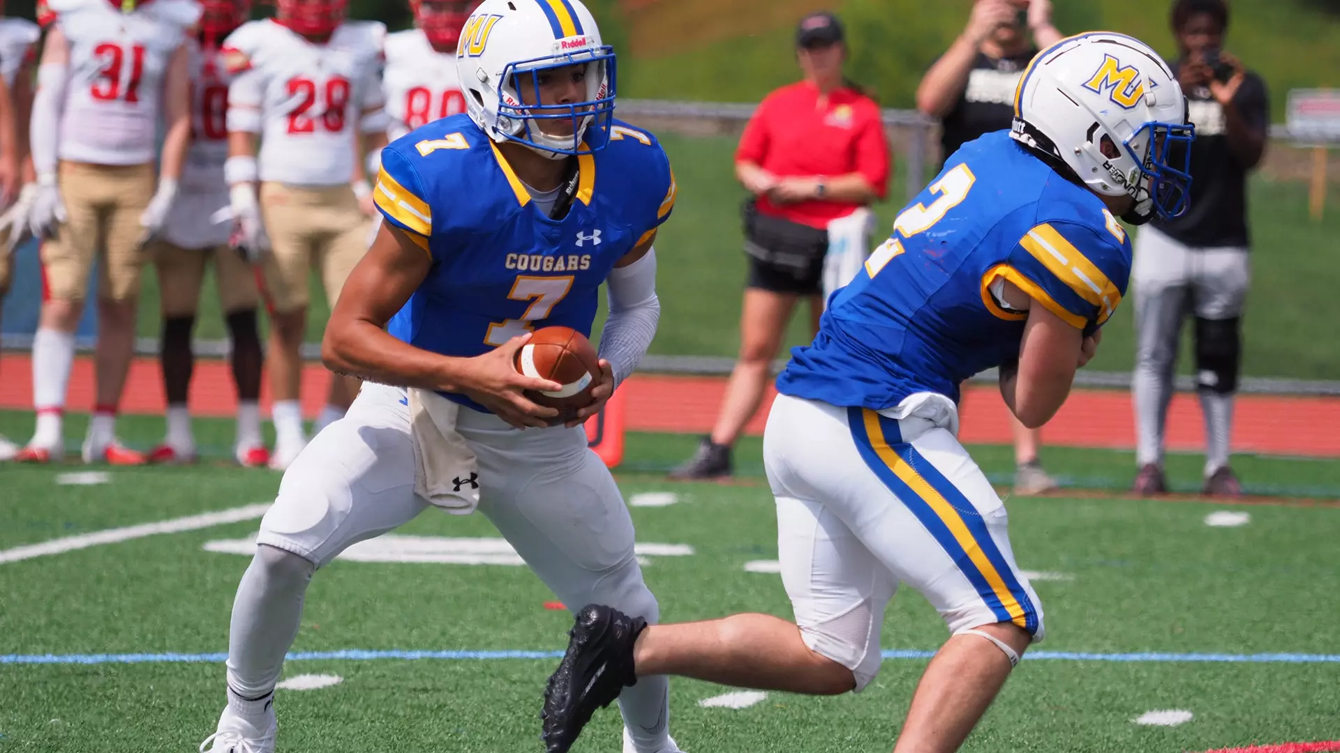 MU Football Downs Albright