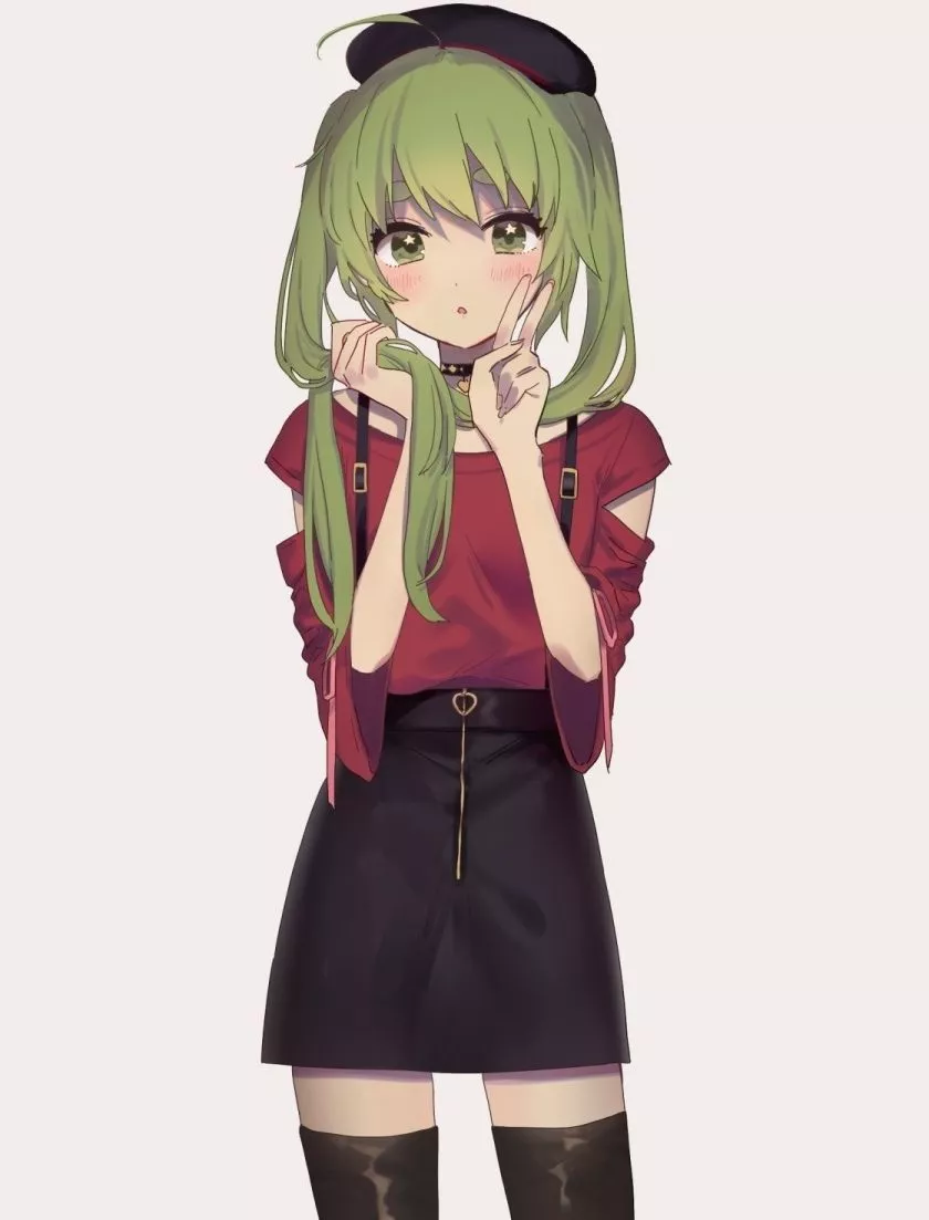 Download wallpaper 840x1160 green hair