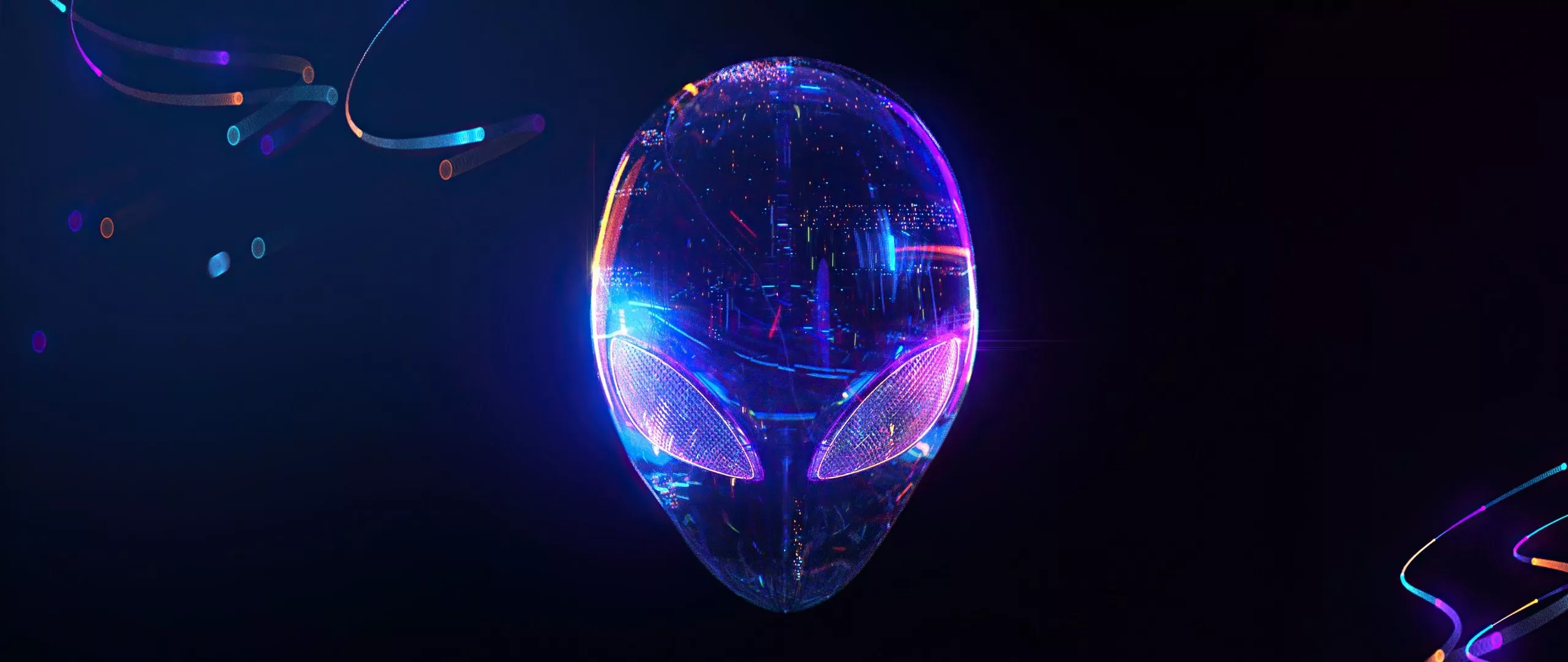 Alienware Wallpaper 4K, Logo, Neon