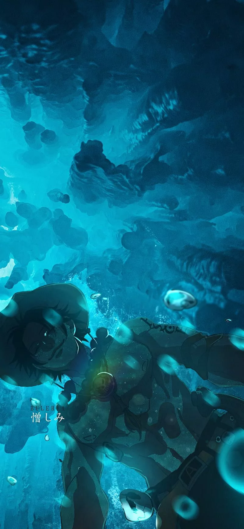 Portgas D Ace, anime, aquarium, luffy