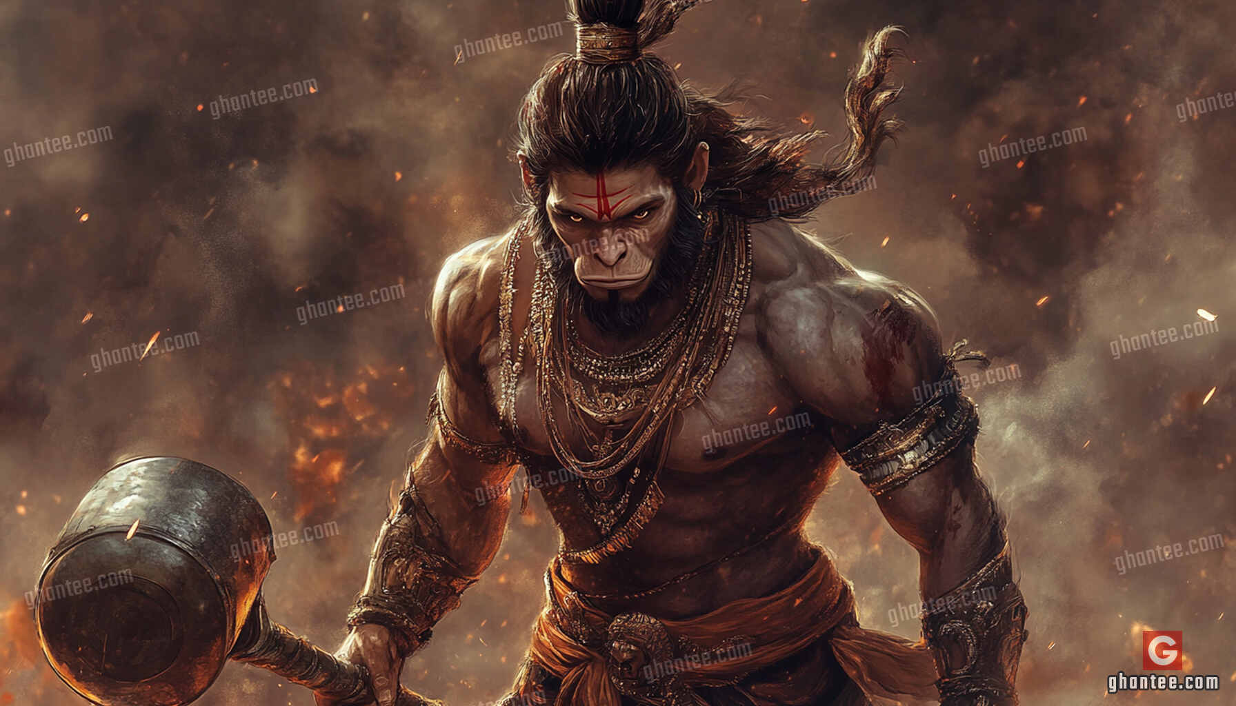 powerful lord hanuman pc wallpaper