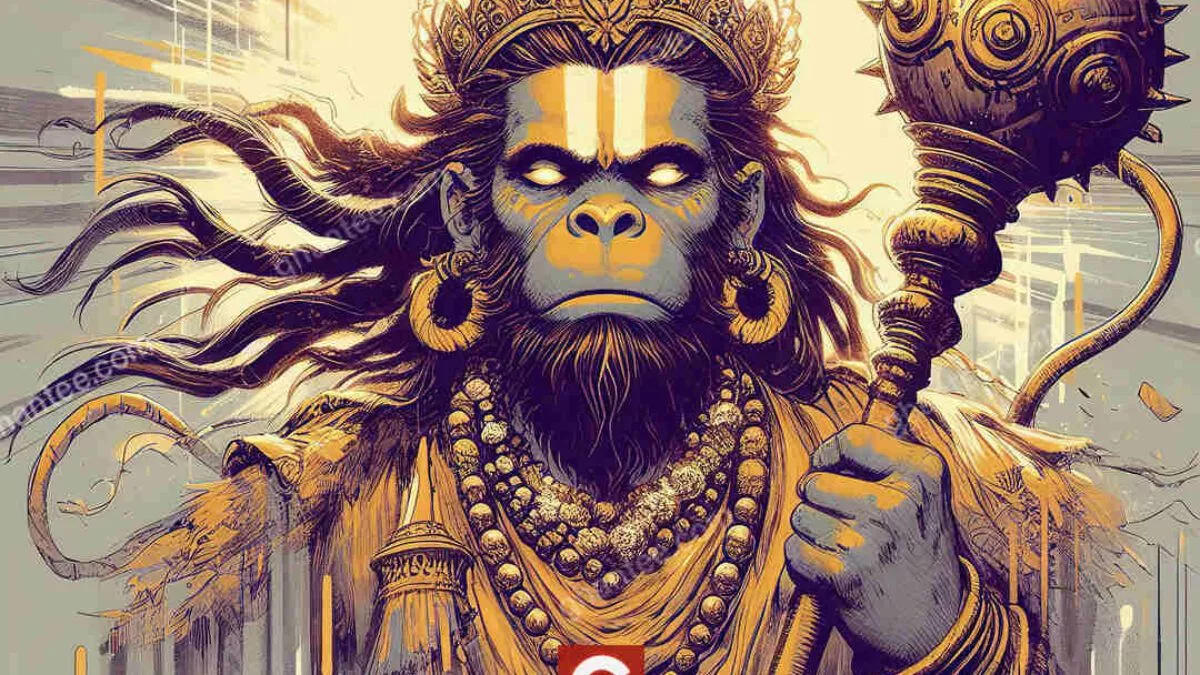 lord hanuman HD wallpaper abstract art