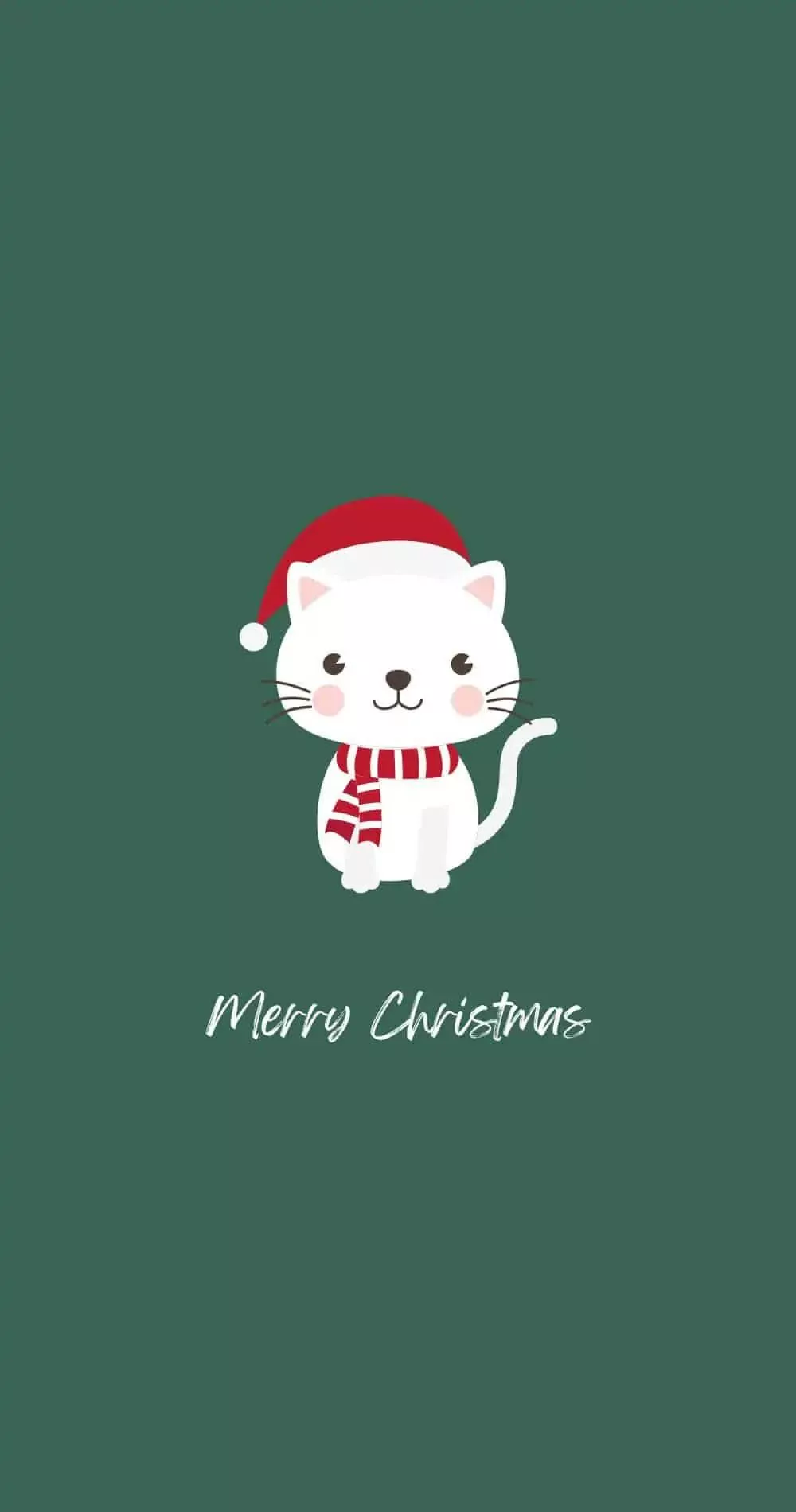 Download Green Cat Merry Christmas