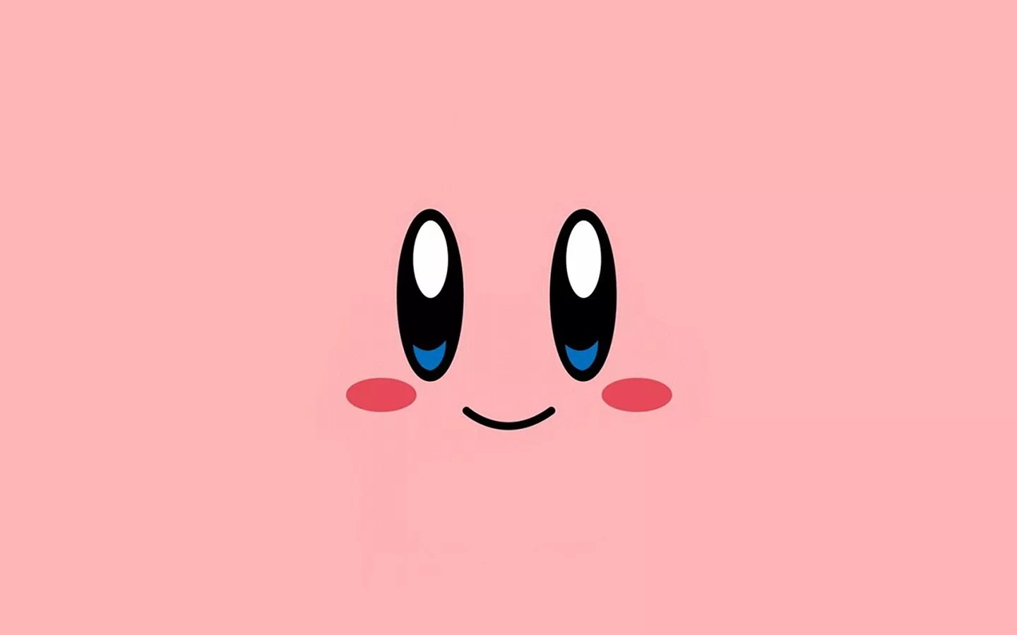 Kirby Pink Face Cute Illustration Art