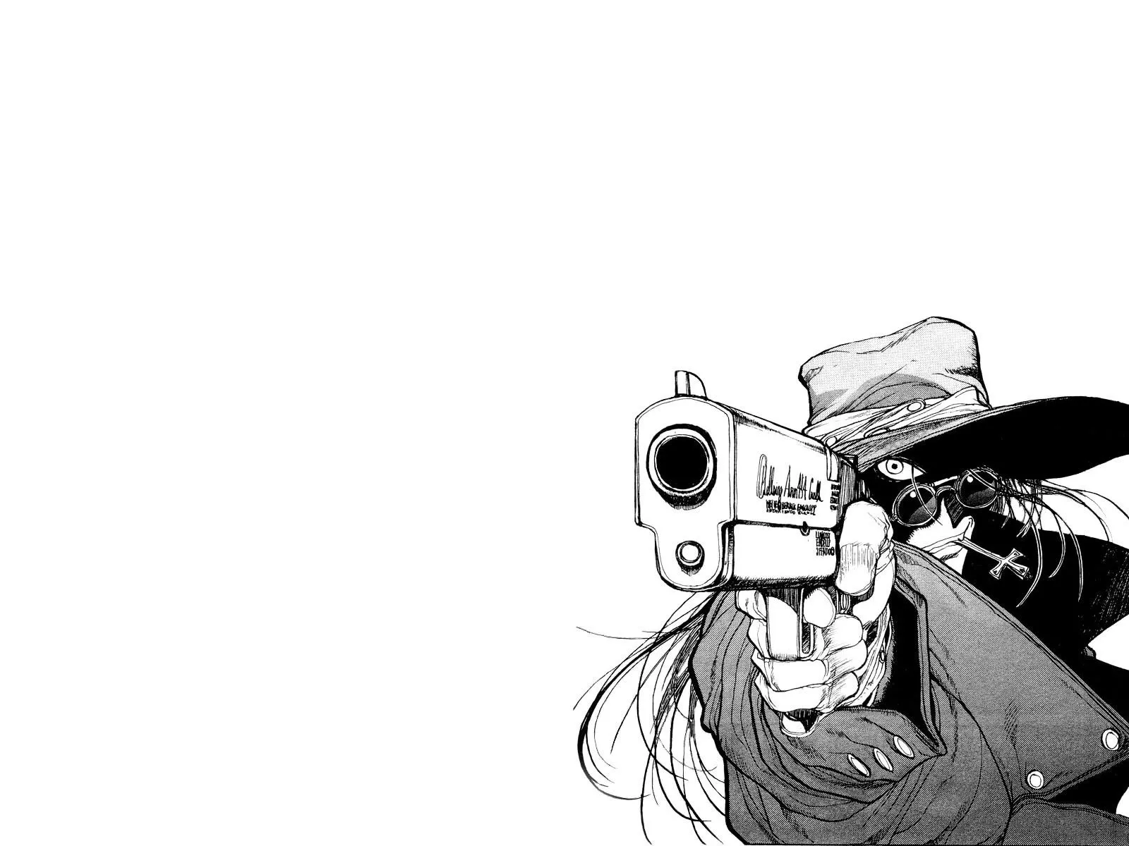 Hellsing Anime Gun HD Wallpaper
