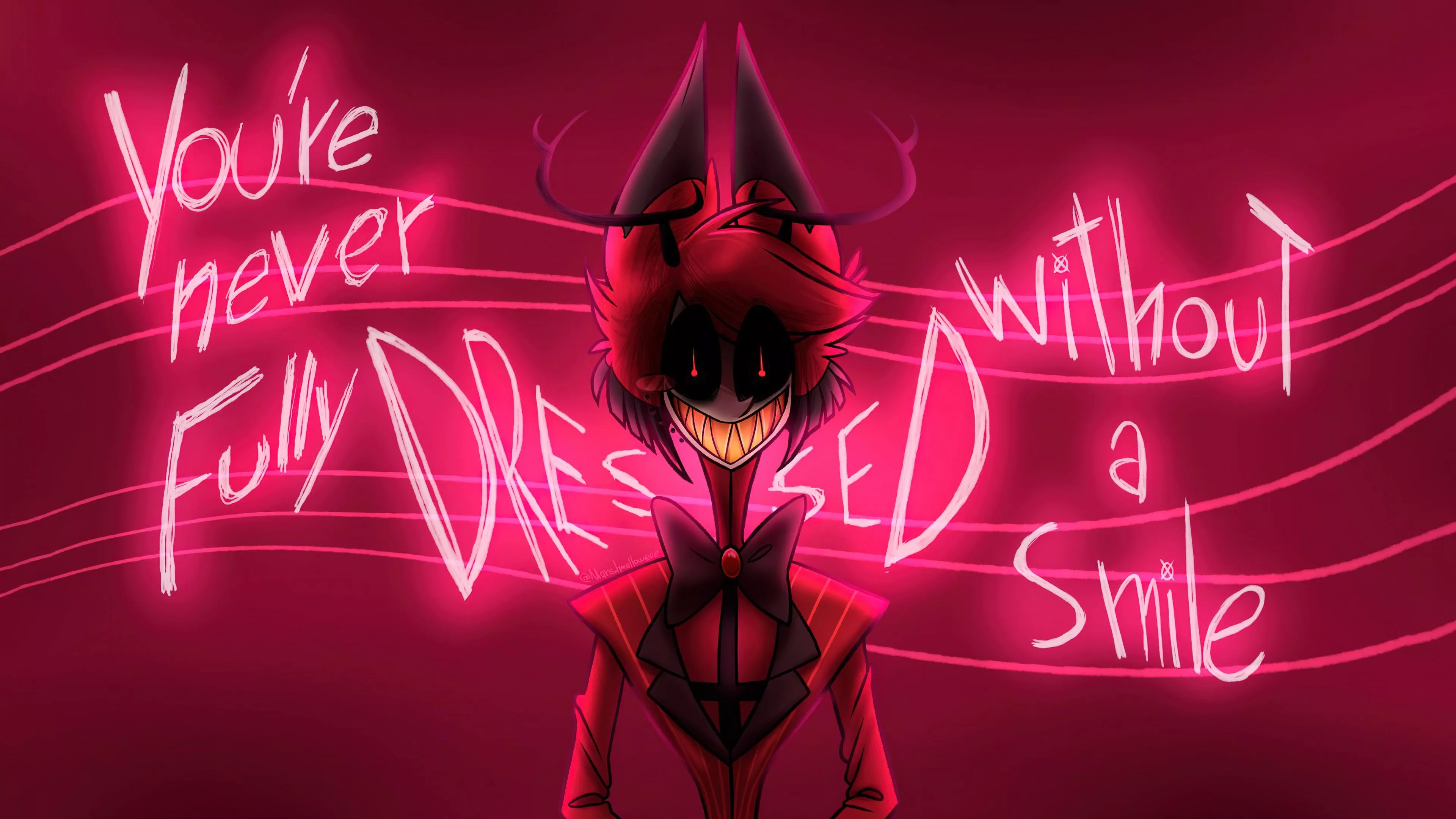 Alastor Wallpaper 4K, Hazbin Hotel, Red