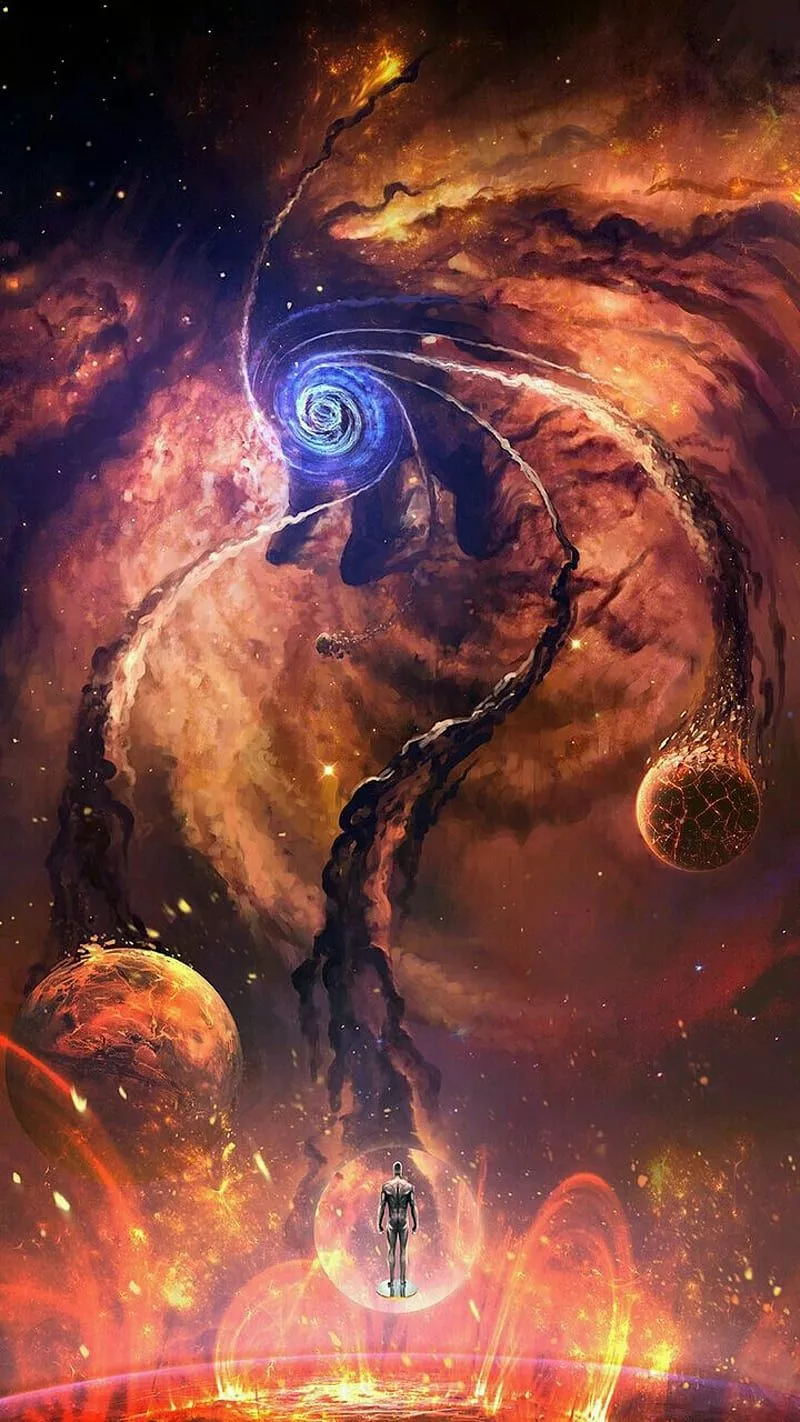 HD silver surfer galactus wallpaper