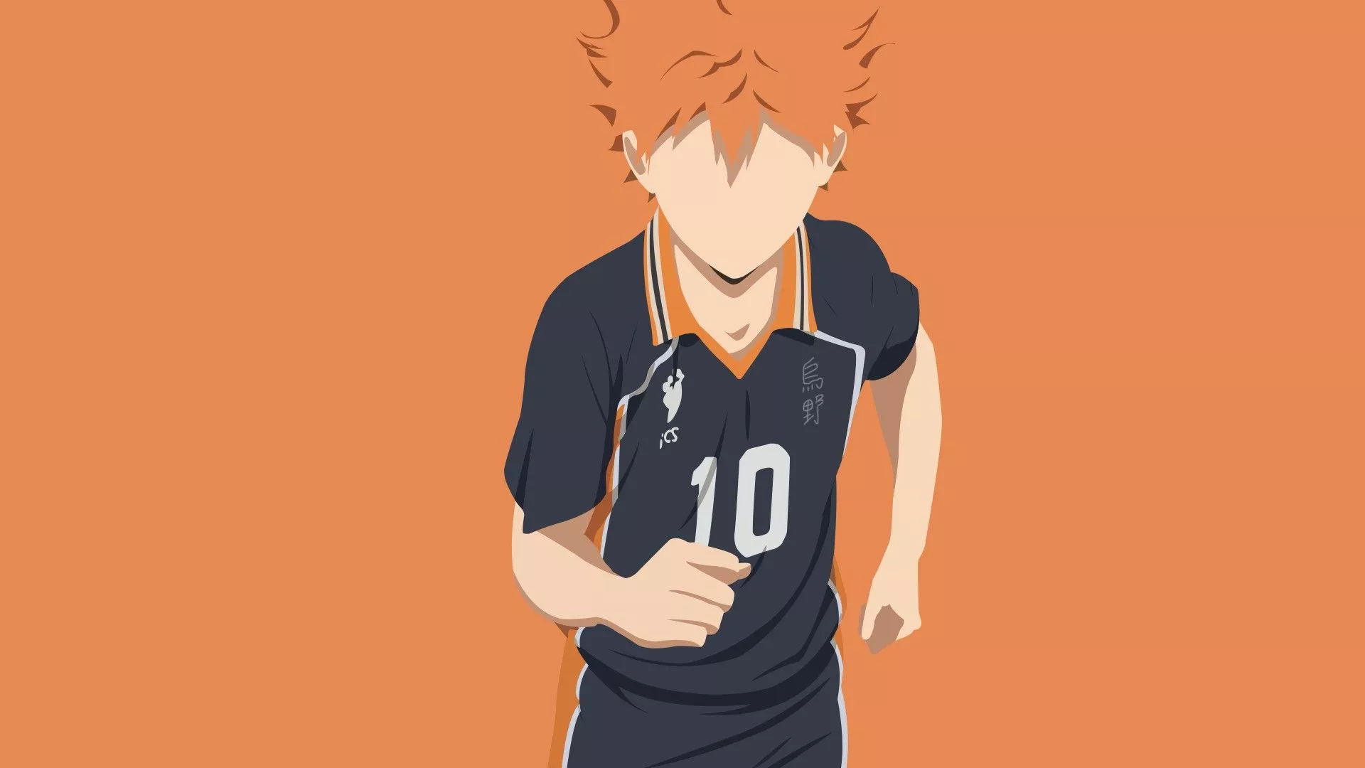 Haikyu Shoyo Hinata Wearing Number 10