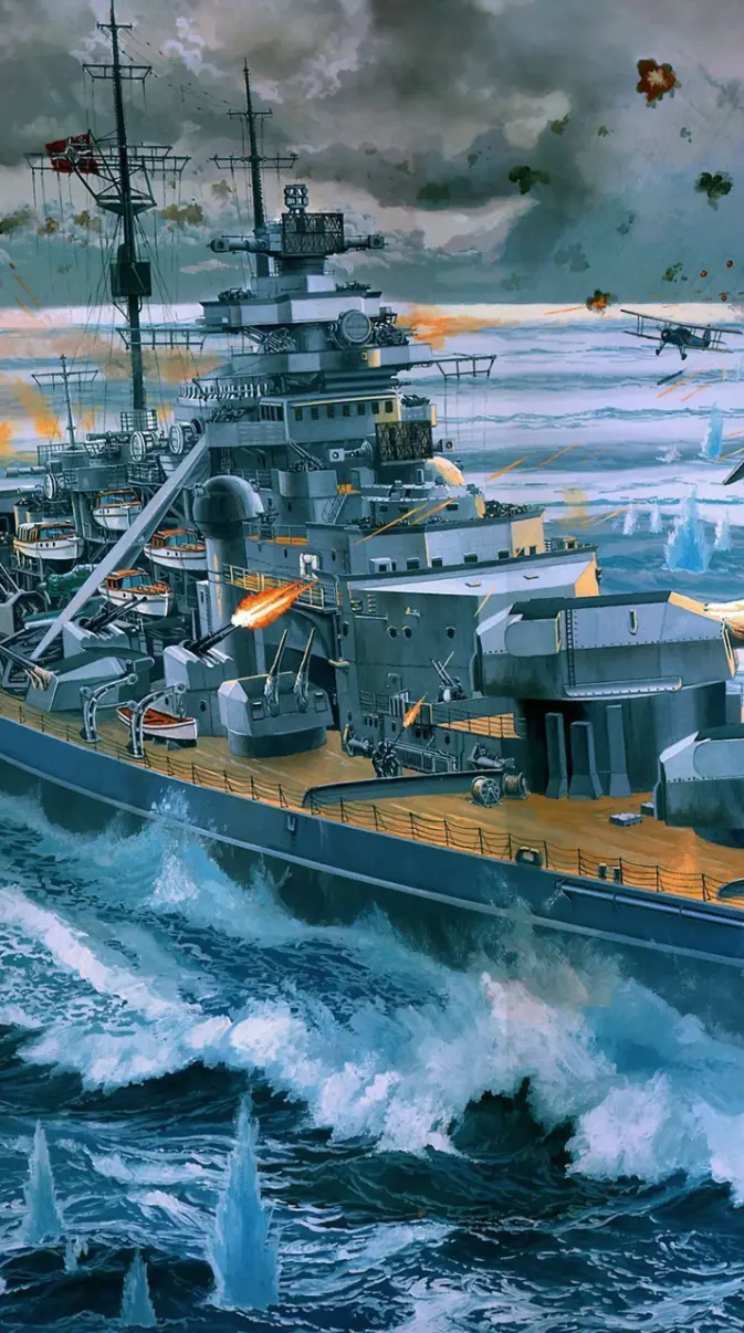 Bismarck battleship wallpaper