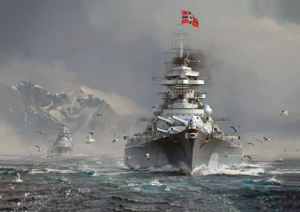 WW2 German Kriegsmarine Battleship