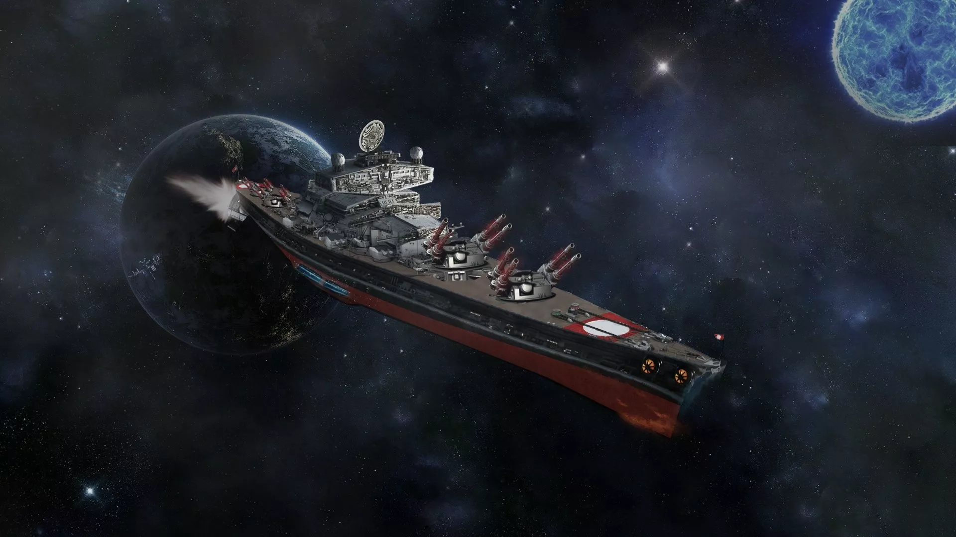 Wallpaper space, tech, Battleship