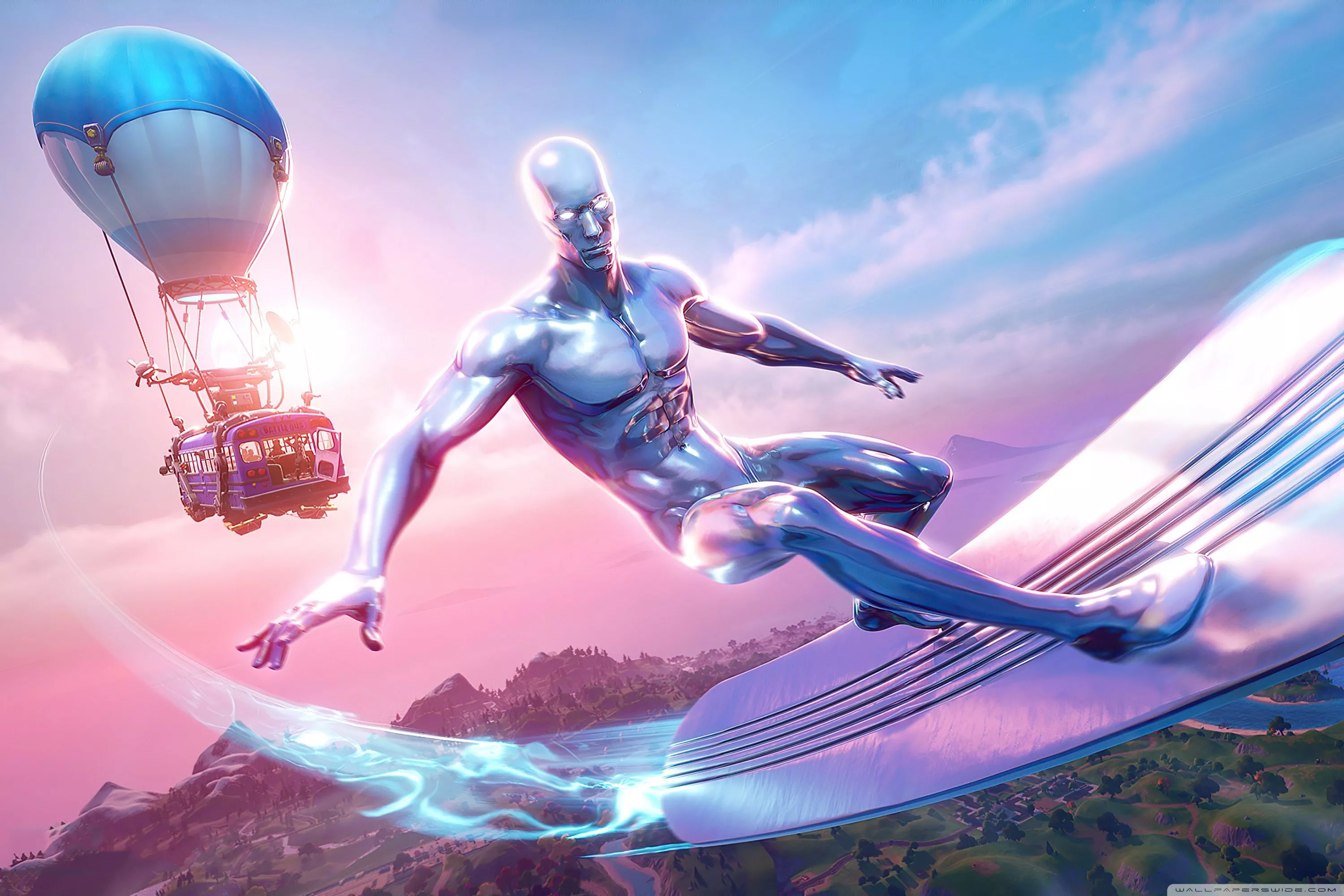 Fortnite Season 4 Silver Surfer Skin