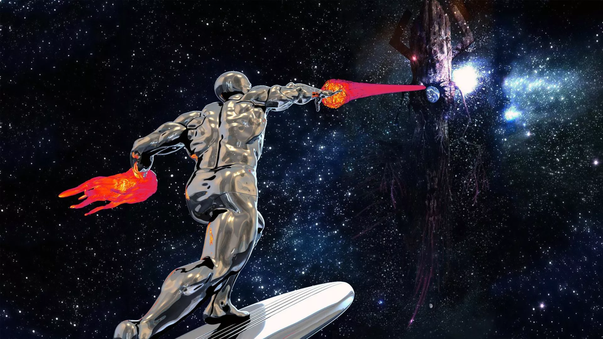 SILVER SURFER VS GALACTUS