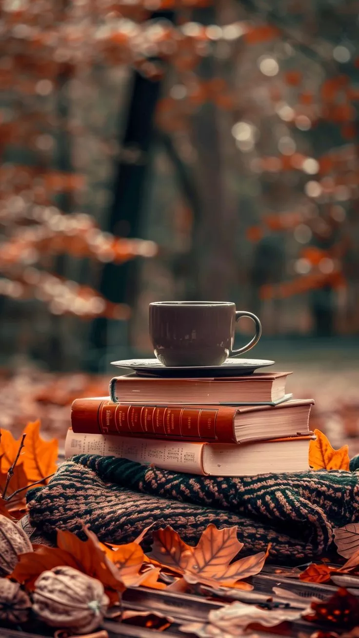 cozy Autumn forest phone wallpaper