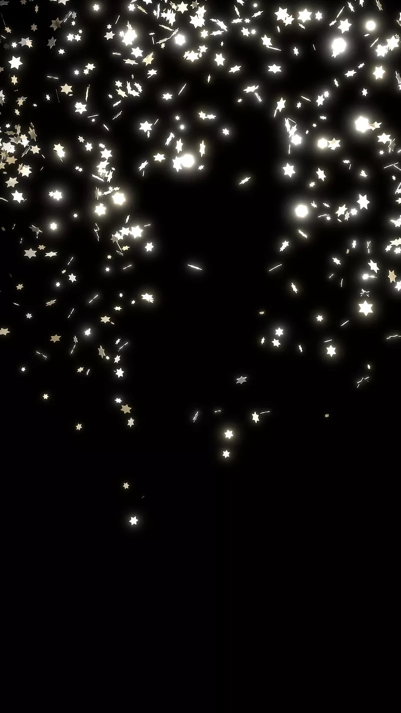 Golden Christmas Stars, black, christmas, feliz, gold, Christmas, oled, stars, HD phone wallpaper