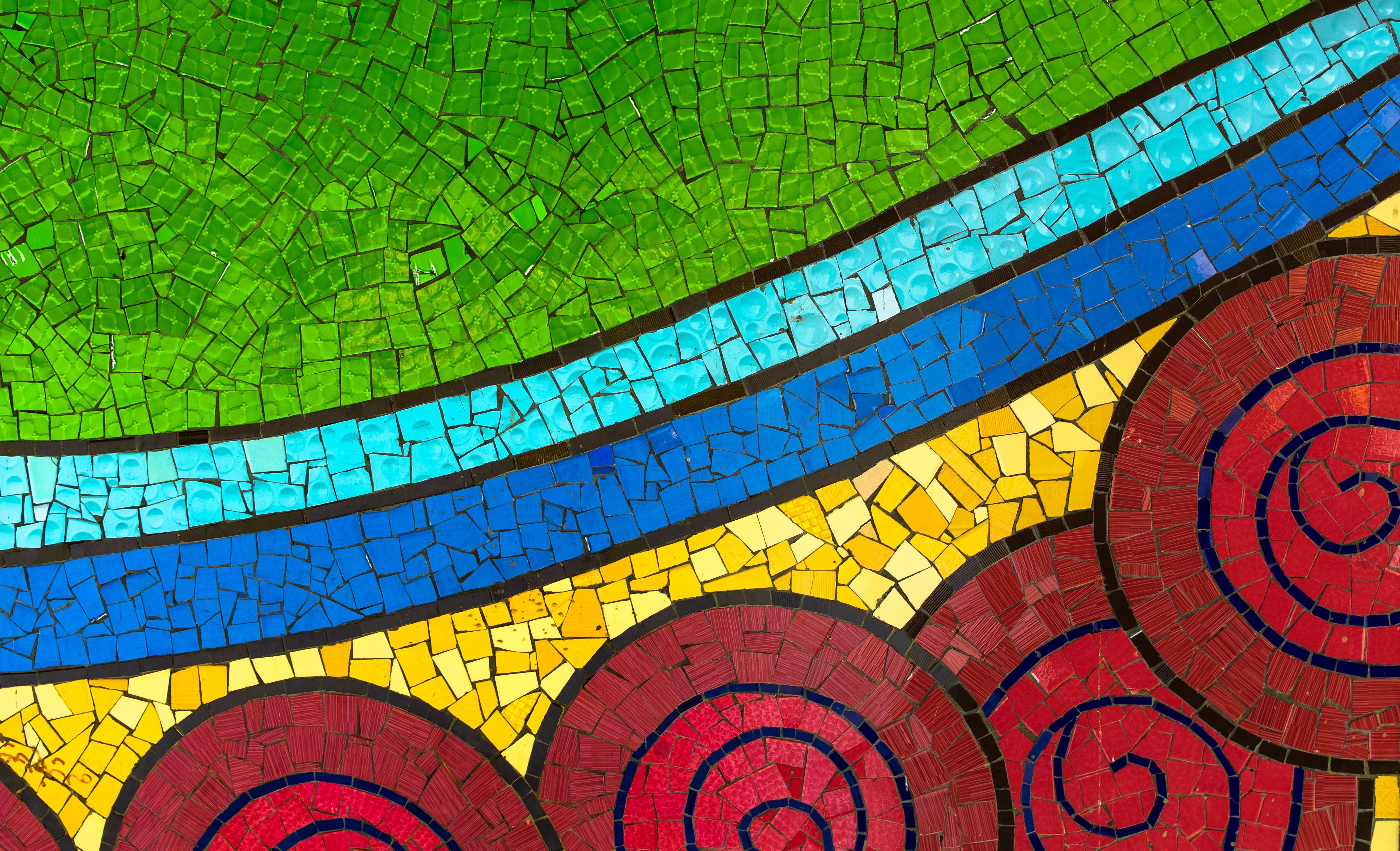 Mosaic wallpaper for mobile phone