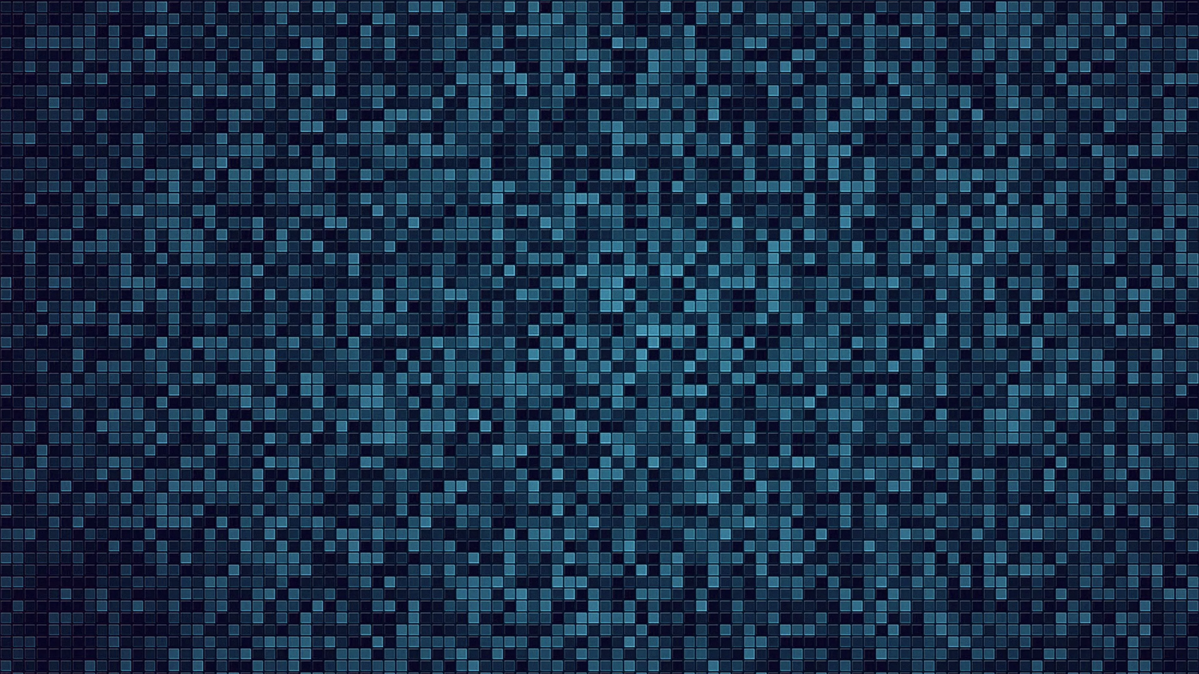 Grid Blue Mosaic Pattern Background