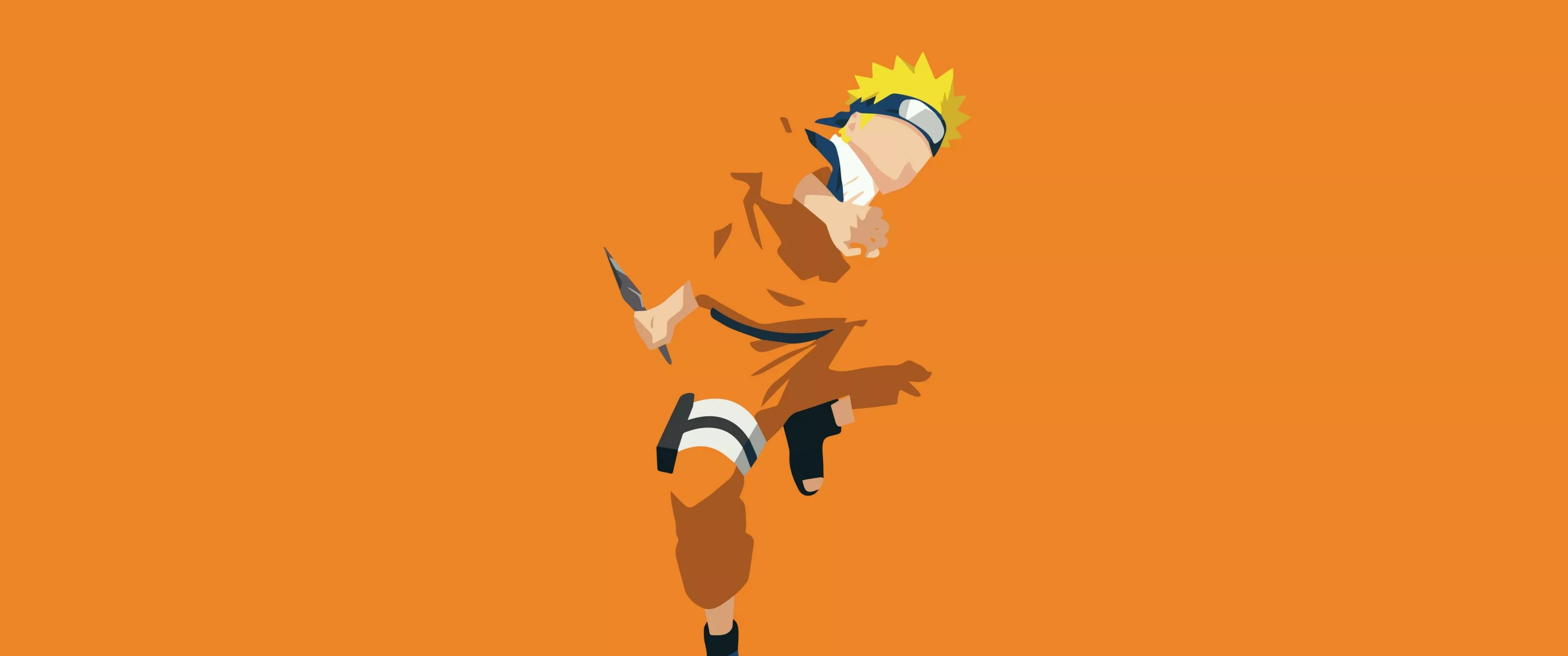Naruto Uzumaki Wallpaper 4K, Minimalist