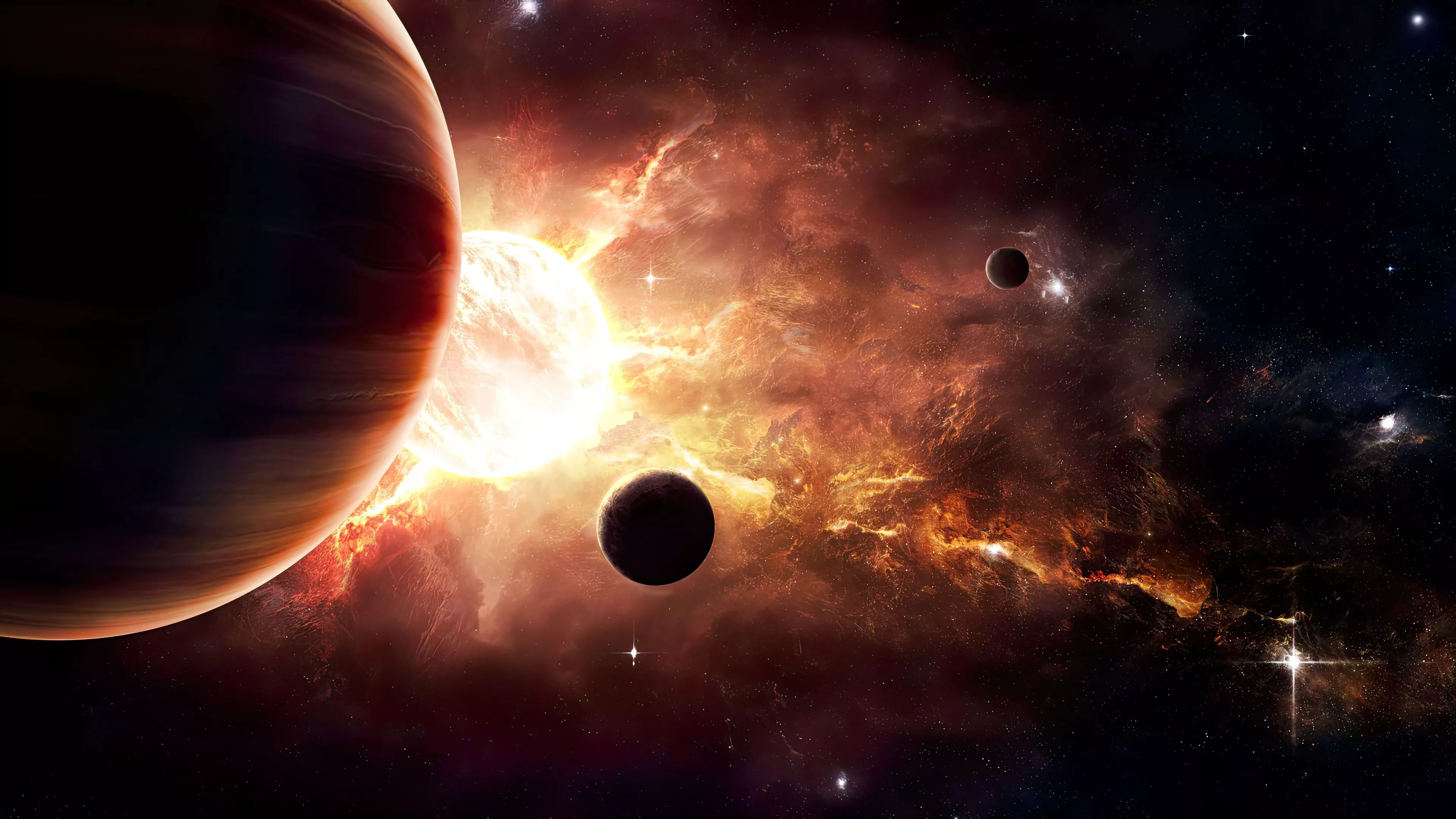Amazing Planets in Space Wallpaper, HD