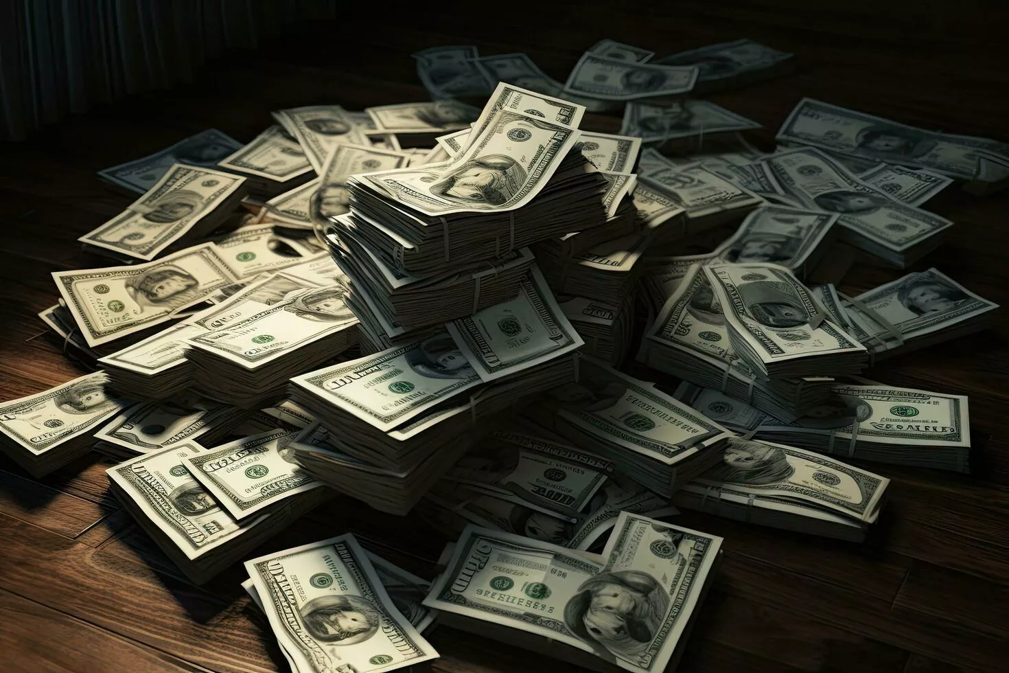 Most Popular Hundred Dollar Bills On Wooden Wallpaper