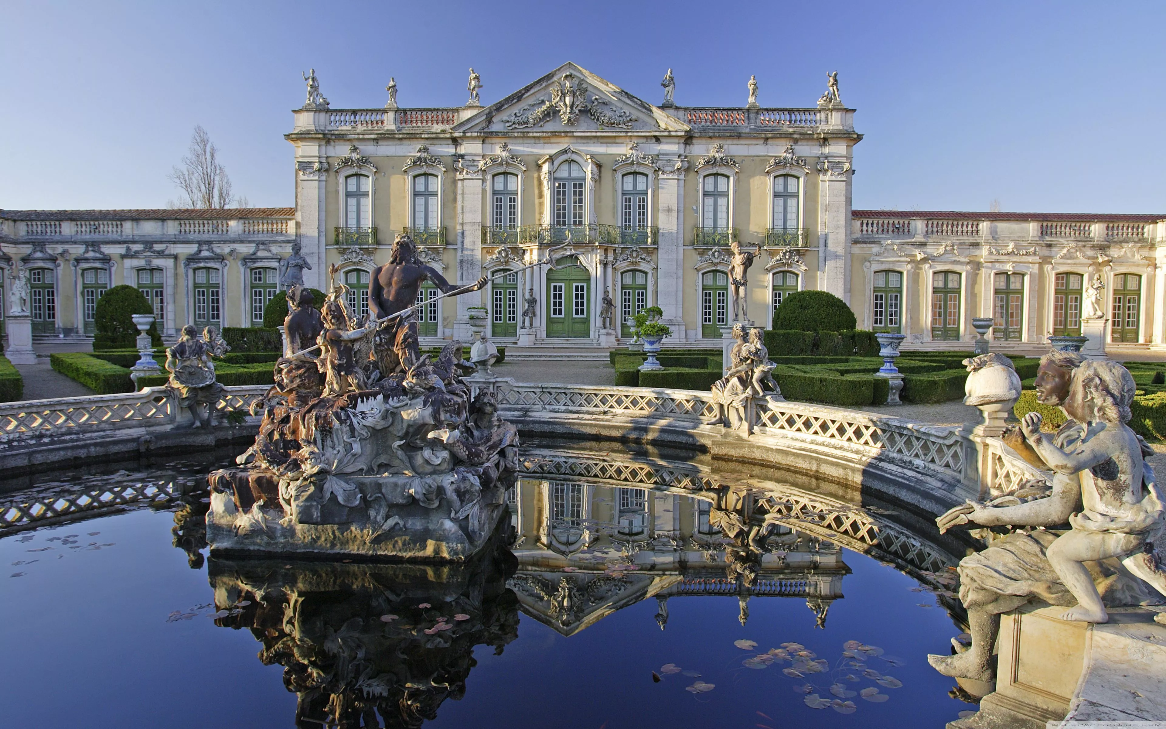 Palace In Portugal Ultra HD Wallpaper