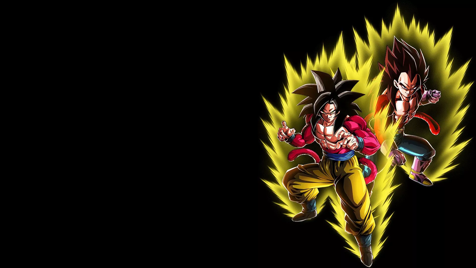 Goku & Vegeta SSJ4 Wallpaper, HD Anime 4K Wallpaper, Image and Background