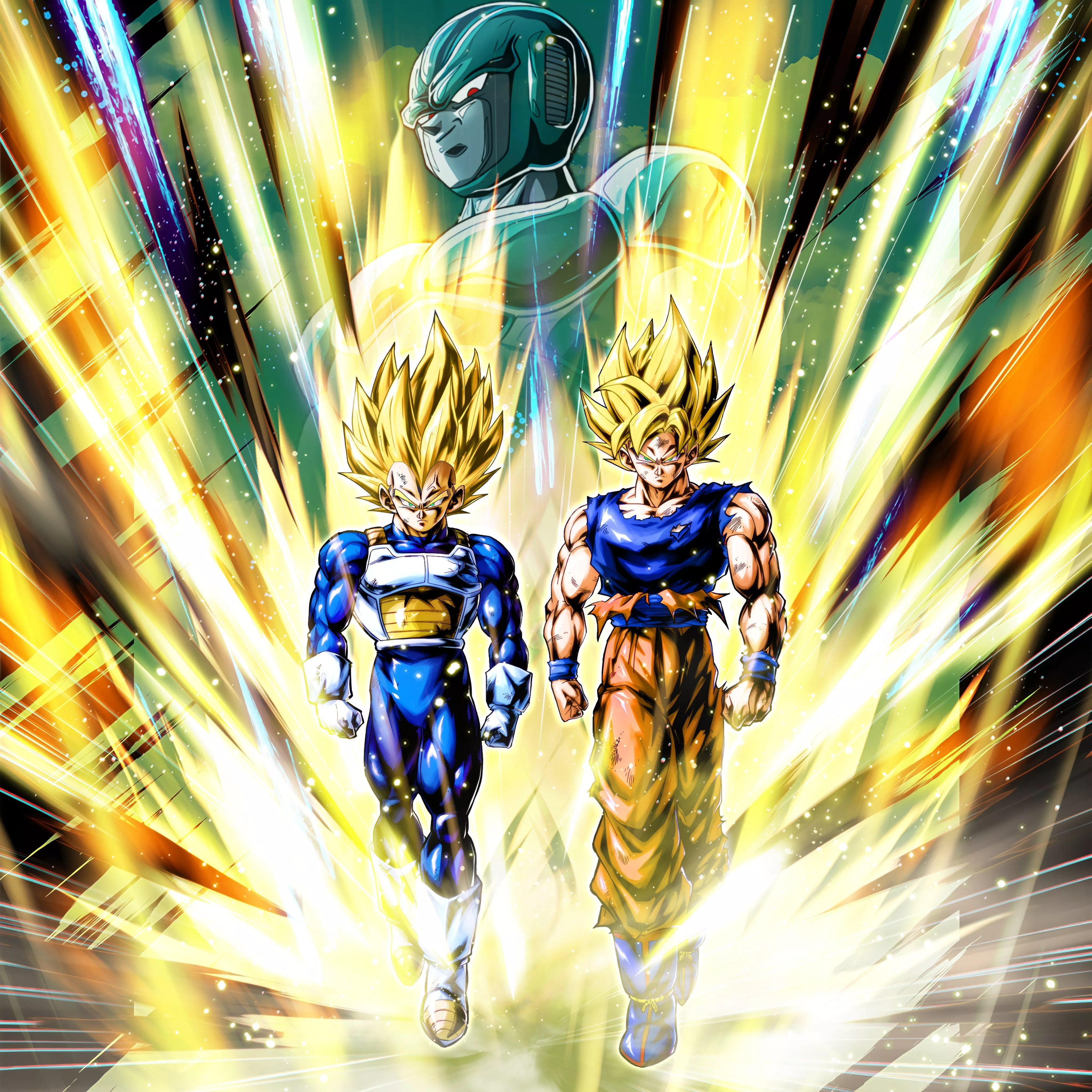 Super Saiyan Goku & Vegeta (Tag) 4K Art
