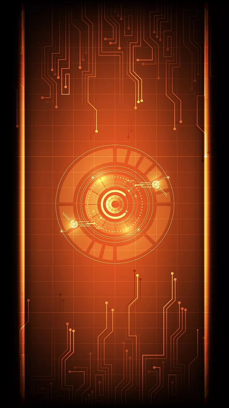 HD black and orange wallpaper