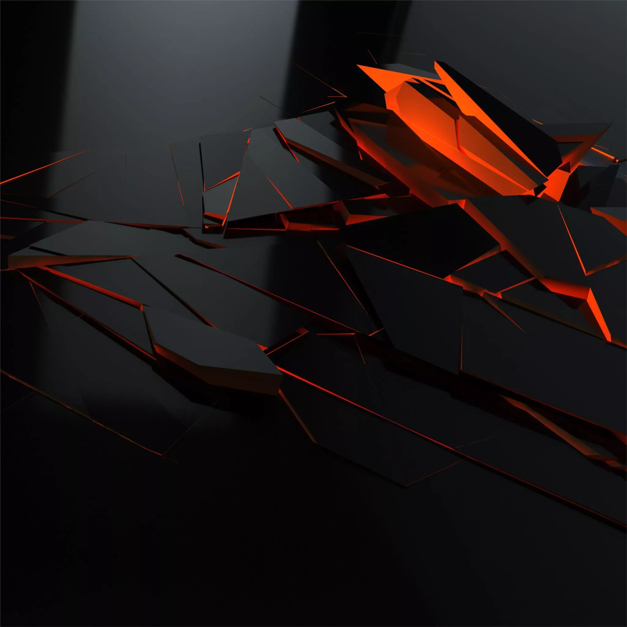 broken glass pieces red 4k iPad Air