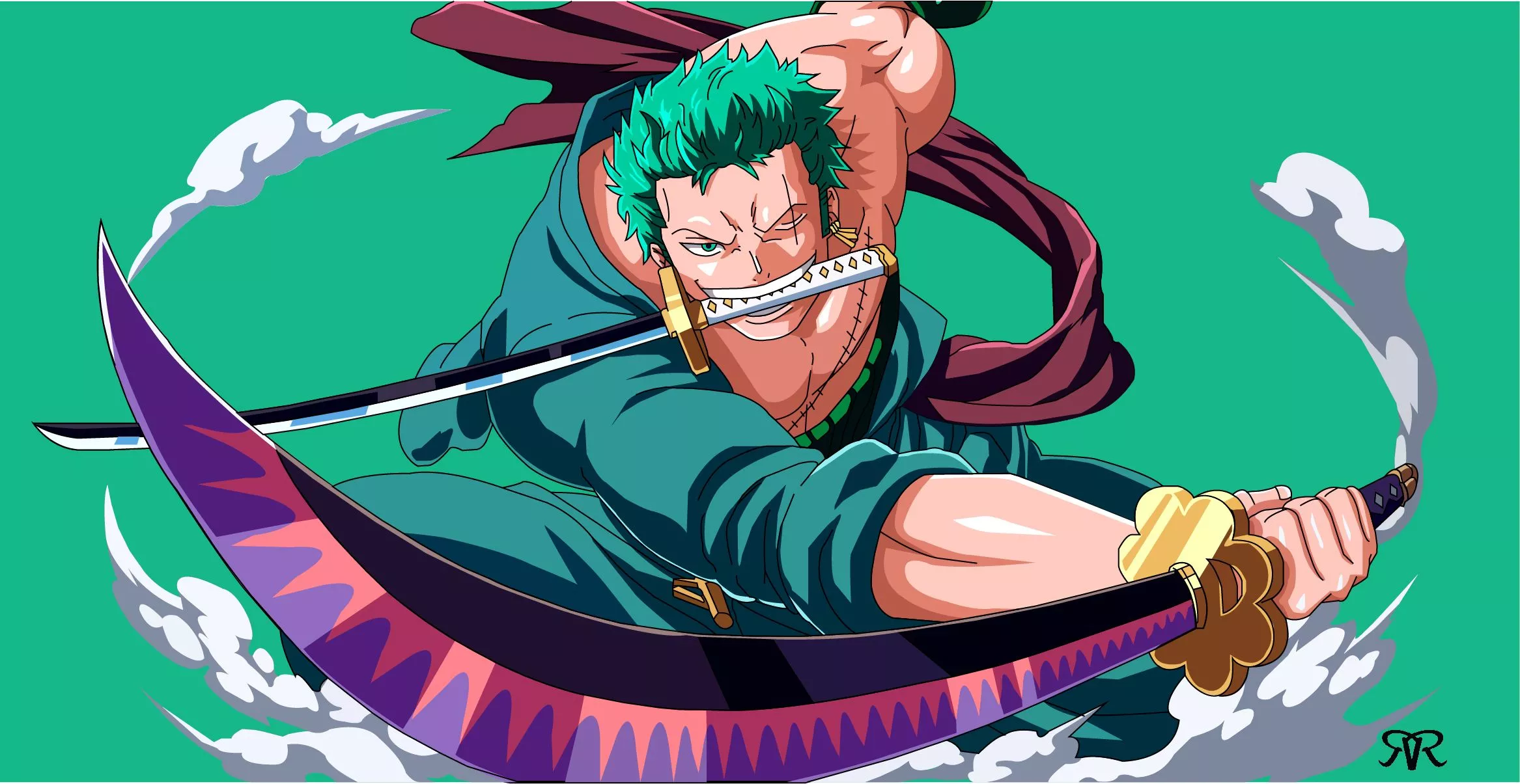 Roronoa Zoro HD One Piece Art Wallpaper