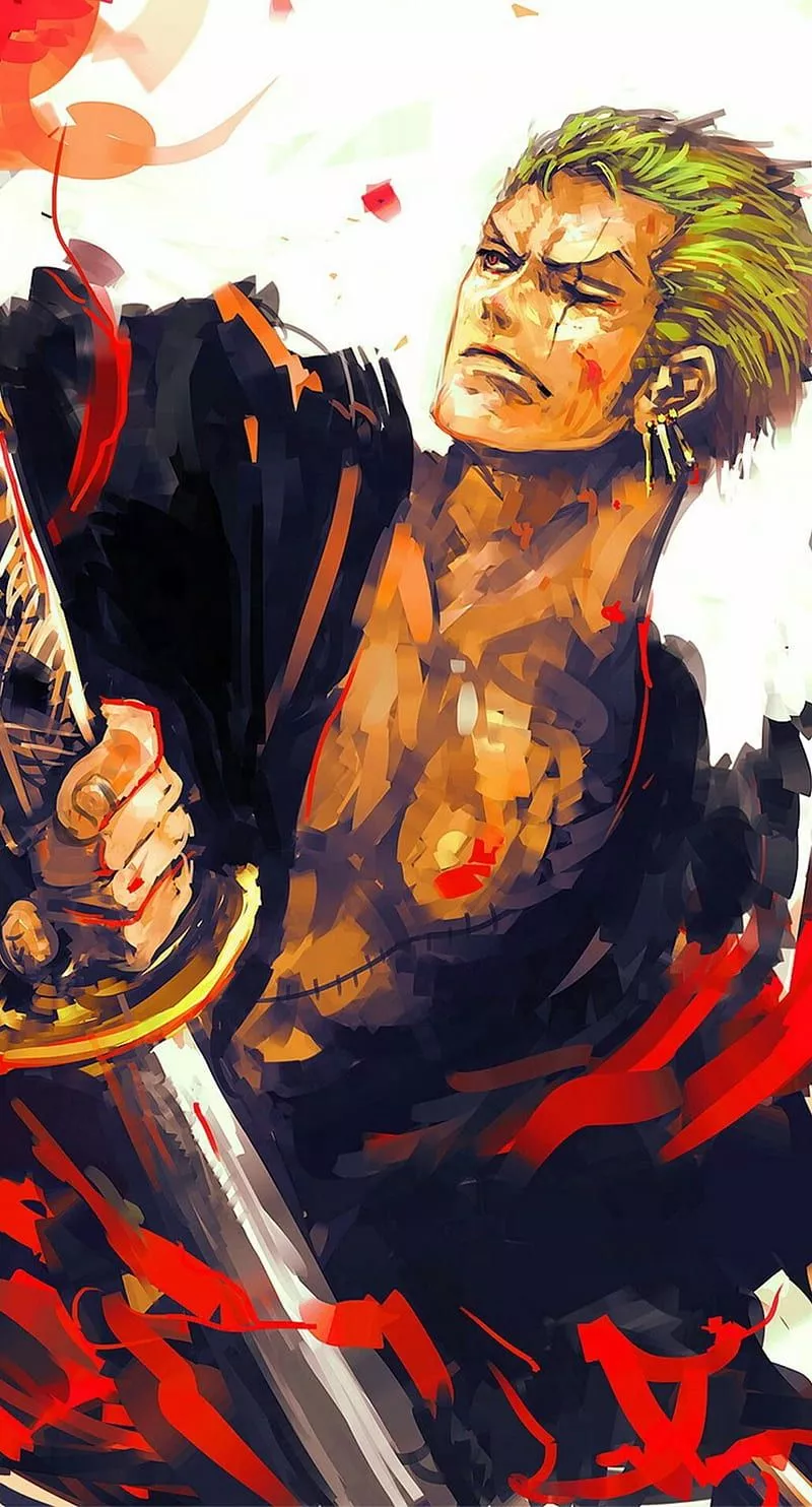 Zoro, anime, iphone, HD phone wallpaper