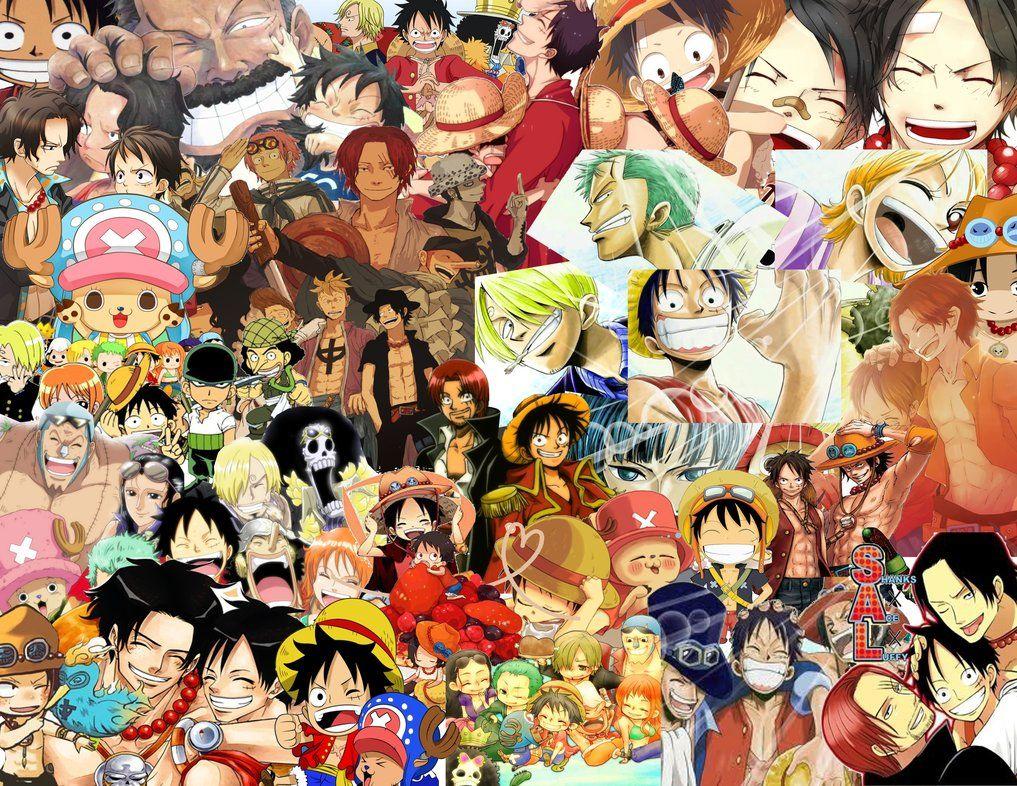 One Piece Collage Wallpaper Free