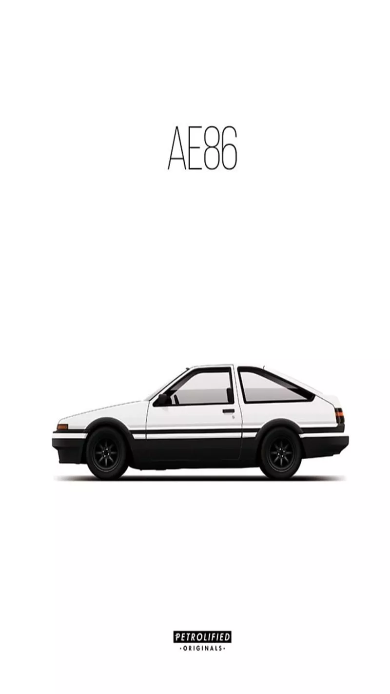 AE86, car, carros, lambo, minimalist