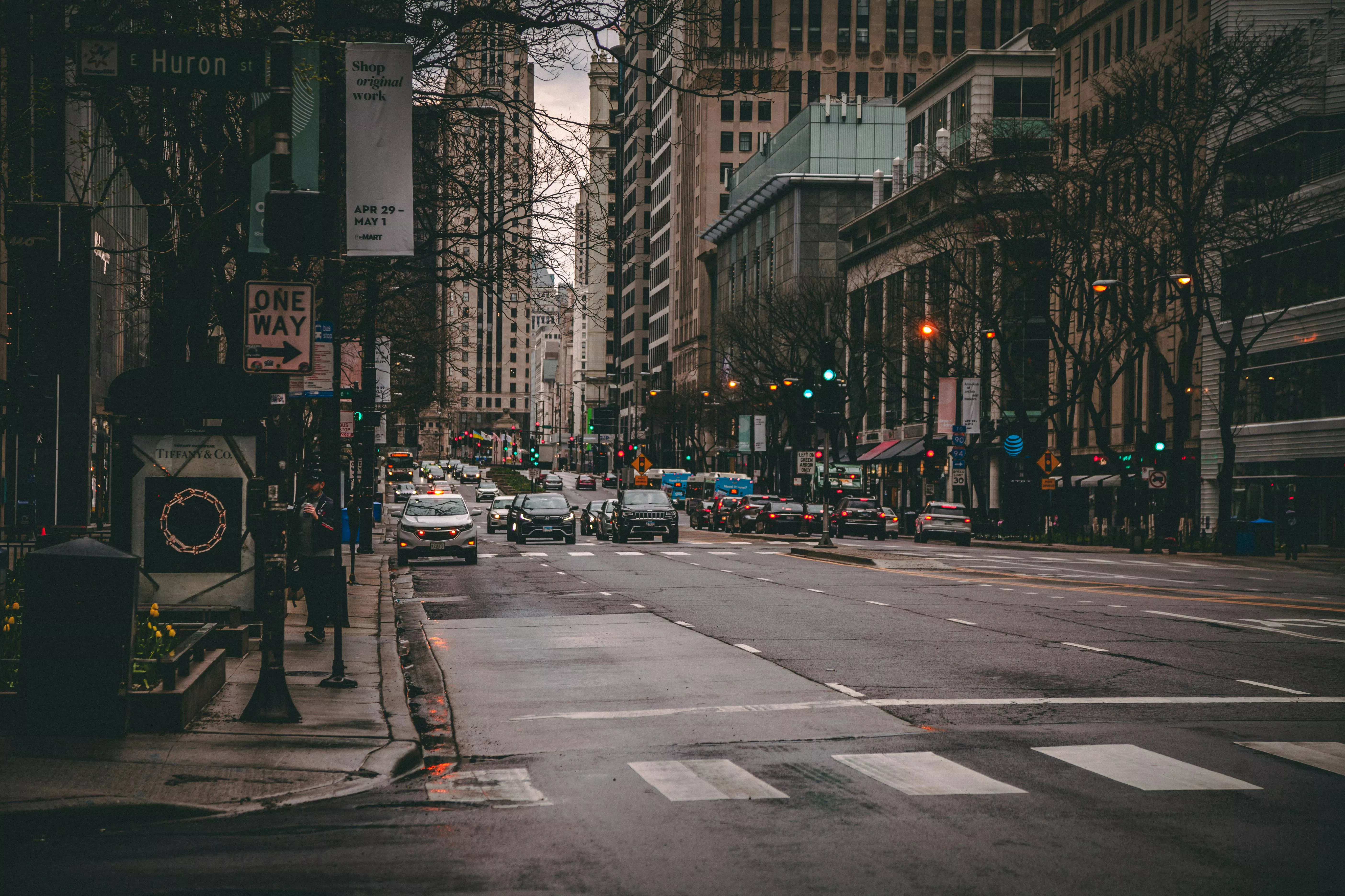 Downtown Street at Sunrise · Free Stock