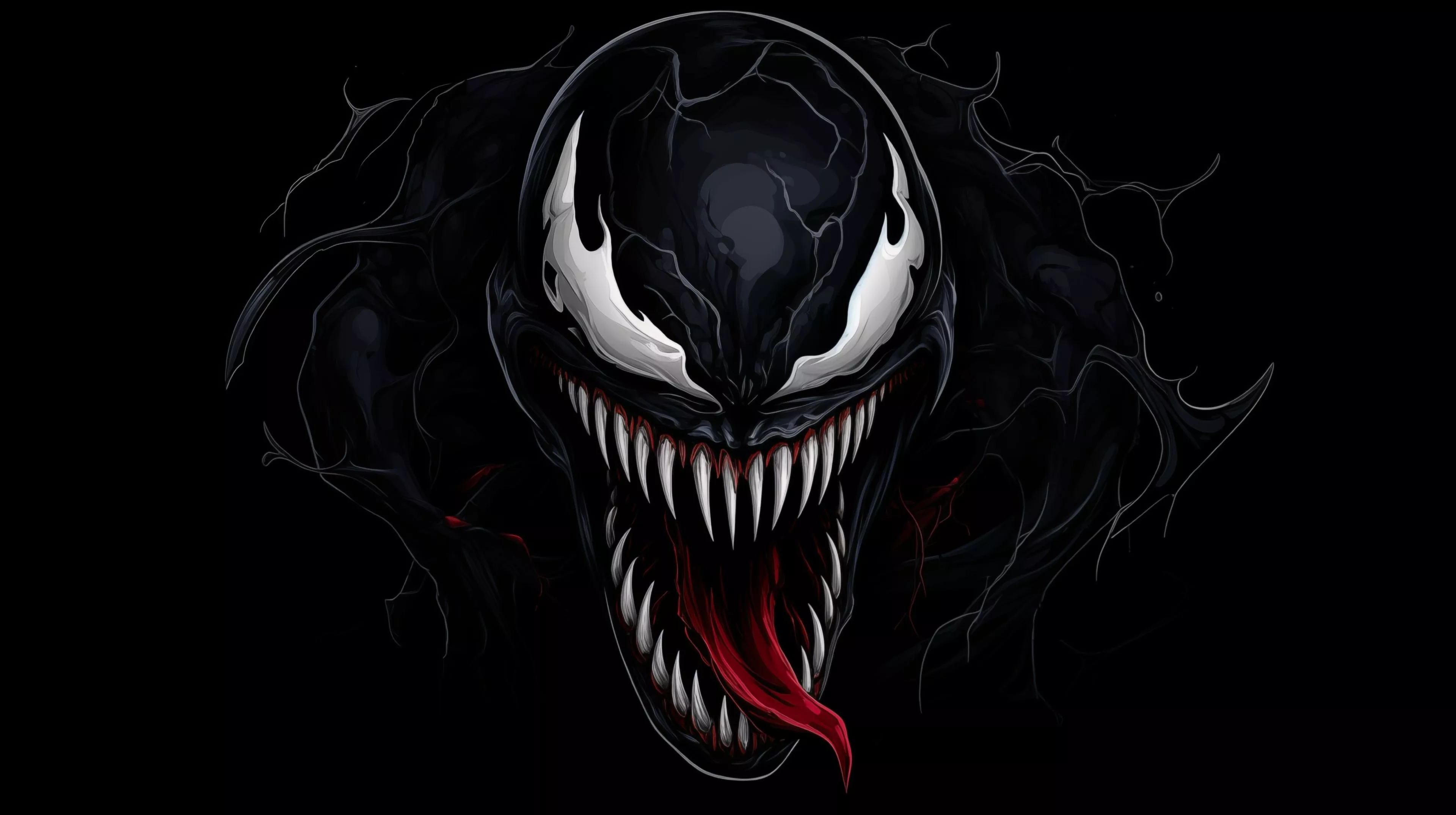 Venom Marvel Comic 4K Art Wallpaper, HD