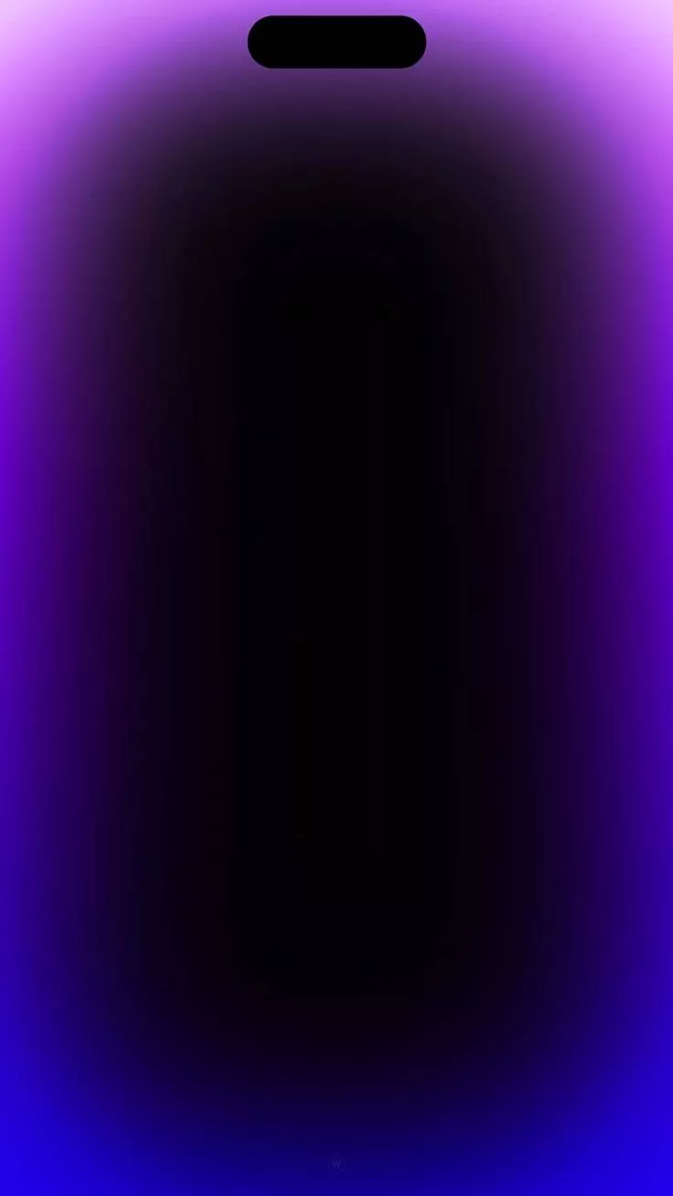 Dynamic Island Border Gradient Wallpaper