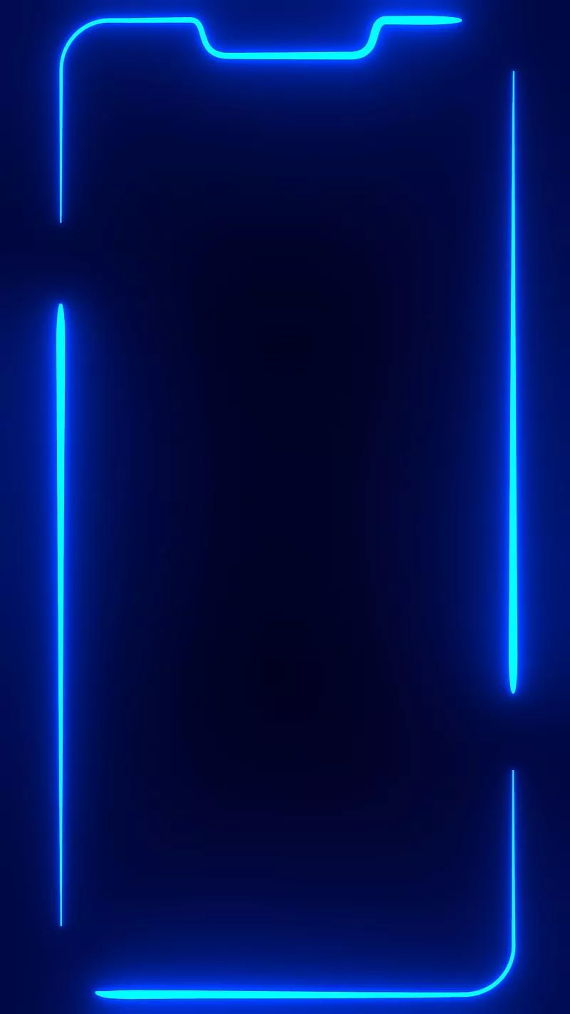 Blue Light Frame, amoled, blue, border