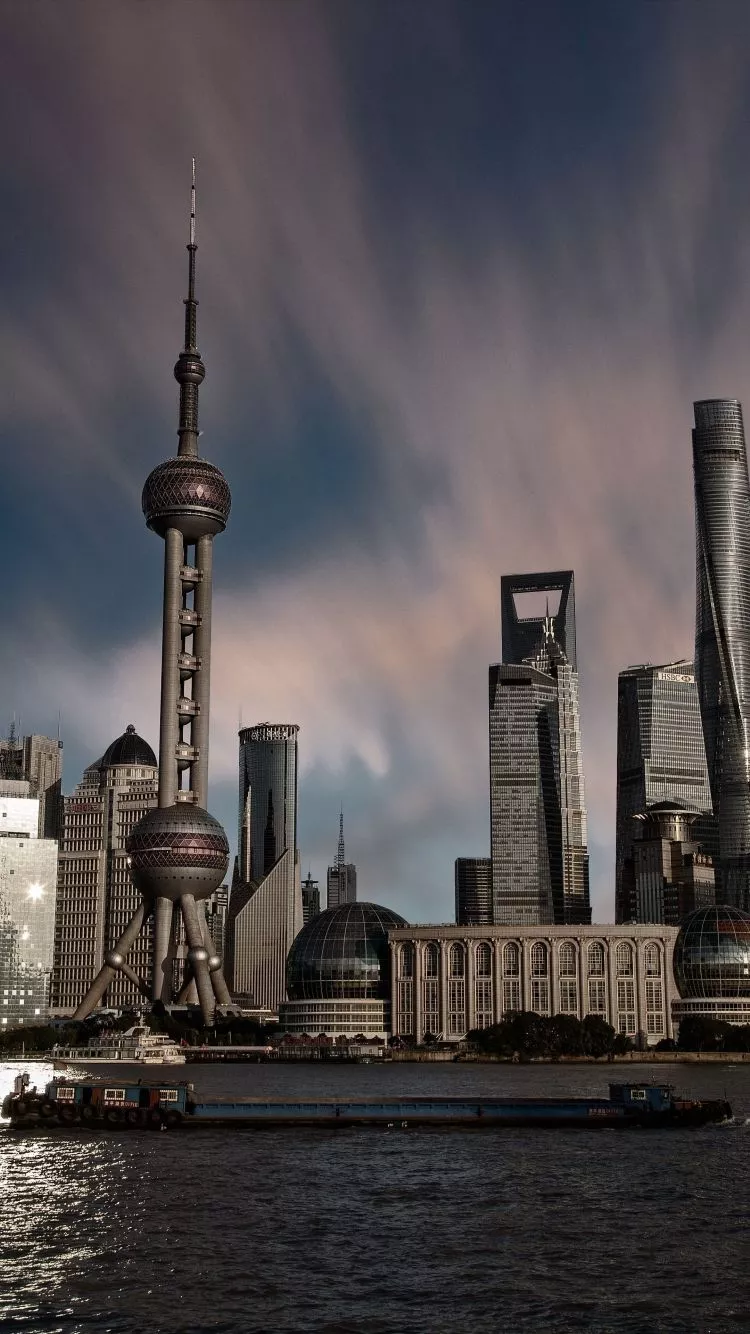 Download wallpaper 750x1334 shanghai