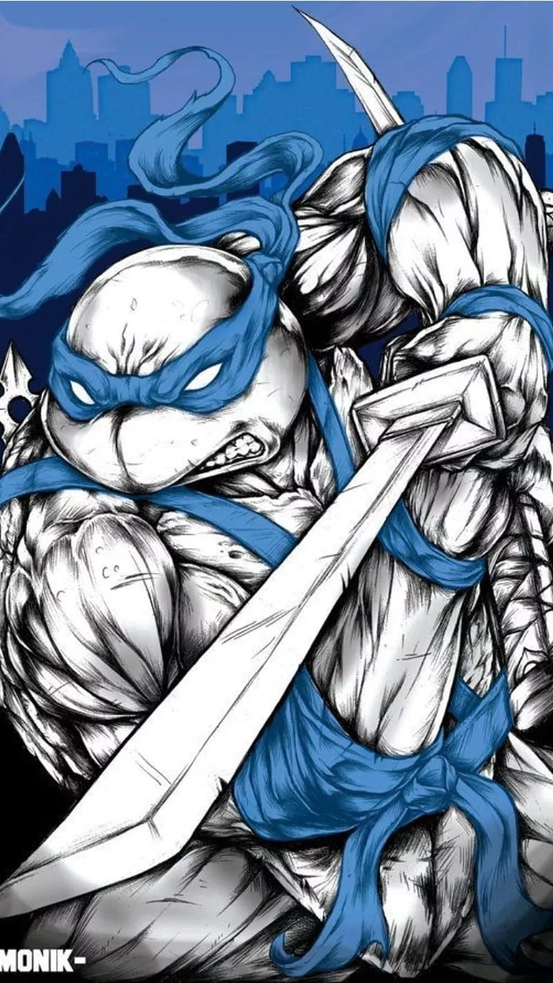 Leonardo, ninja, teenage mutant turtles