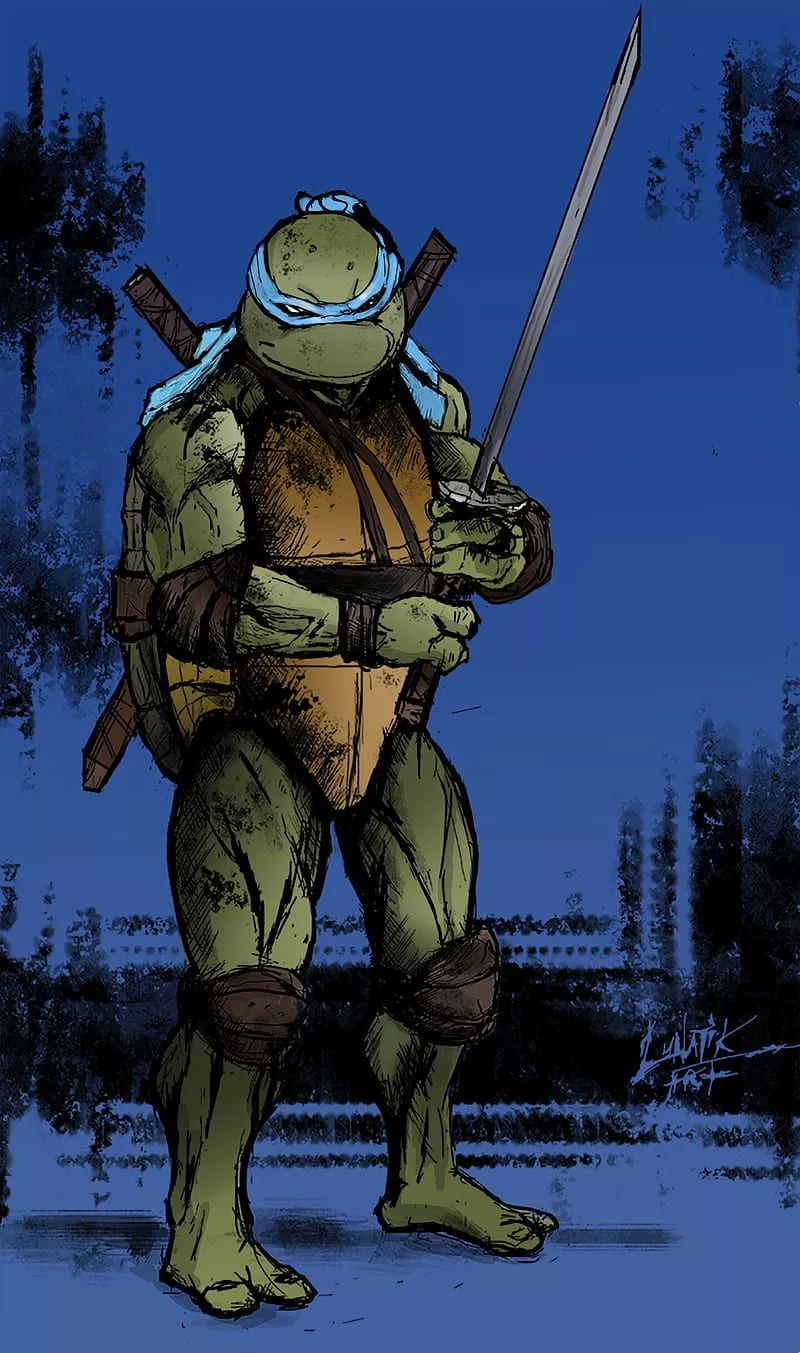 Leonardo, tmnt, HD phone wallpaper